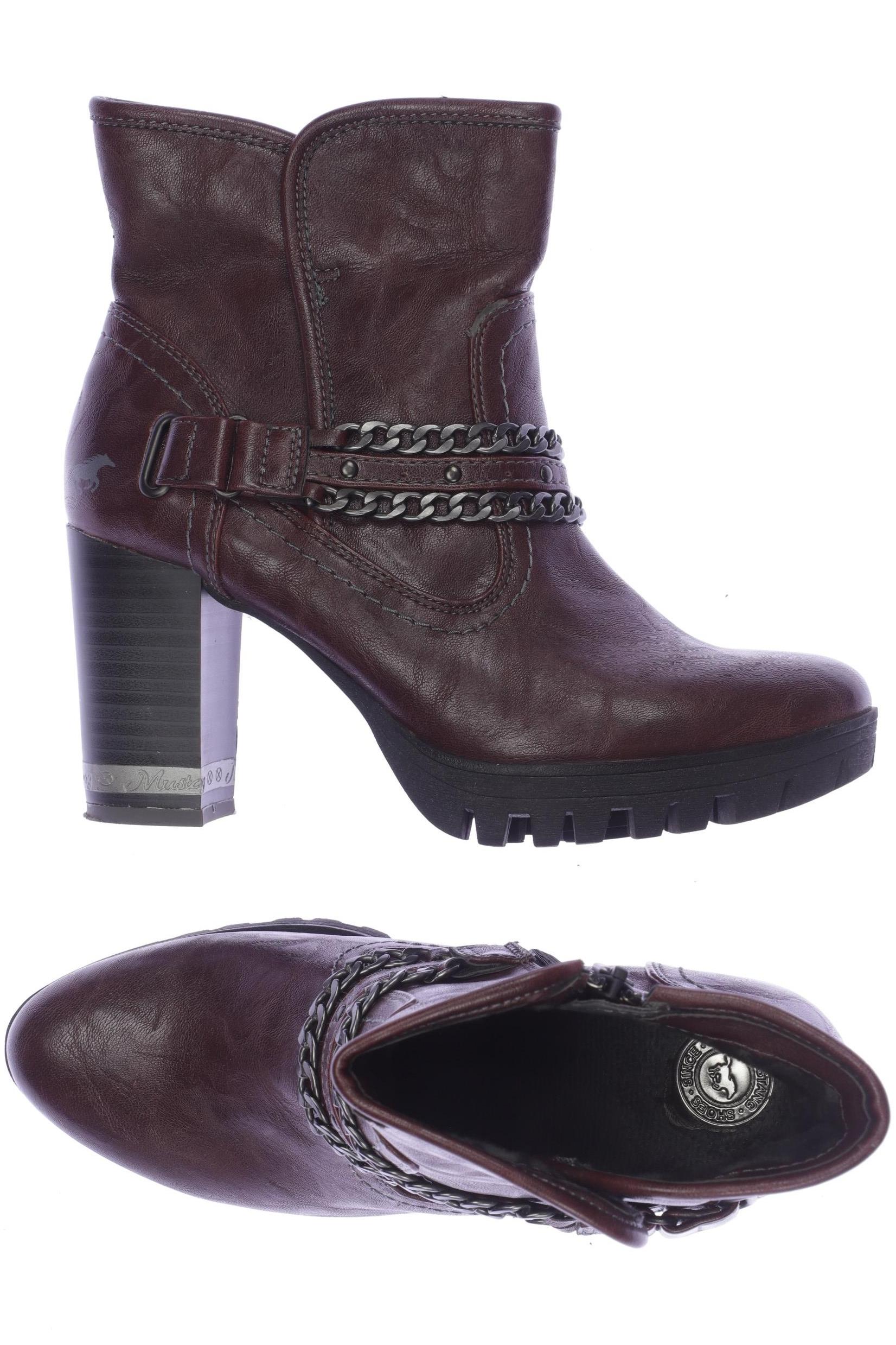 

Mustang Damen Stiefelette, bordeaux, Gr. 38