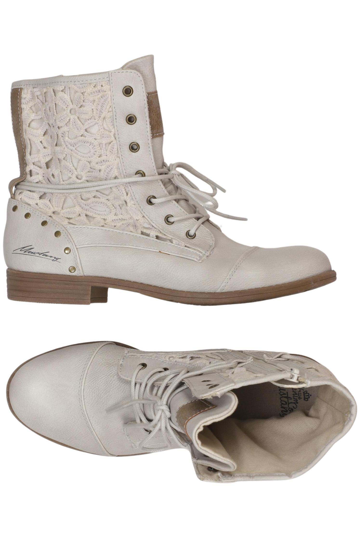 

Mustang Damen Stiefelette, cremeweiß, Gr. 38