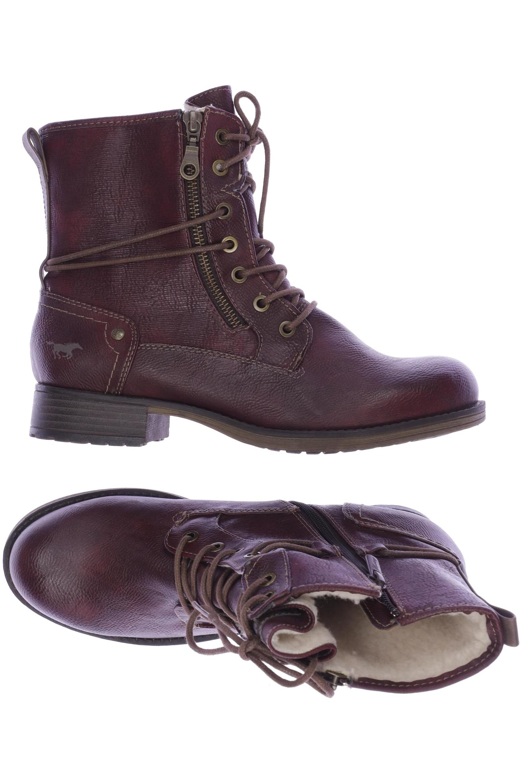 

Mustang Damen Stiefelette, bordeaux, Gr. 39