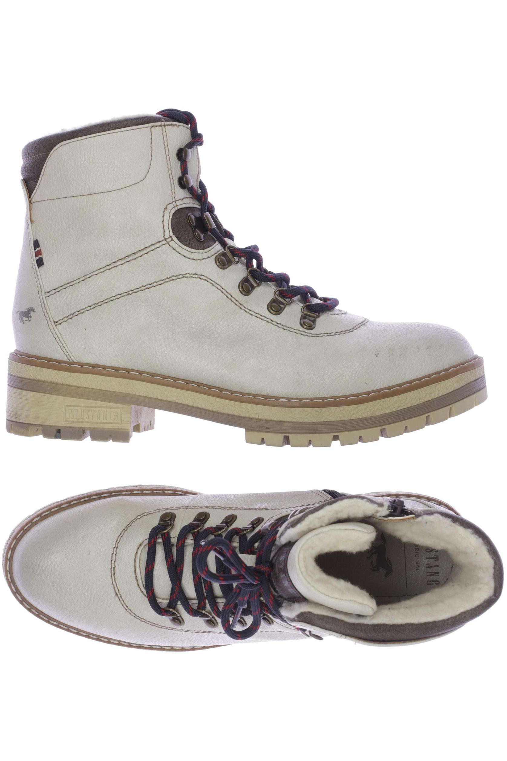 

Mustang Damen Stiefelette, cremeweiß, Gr. 42