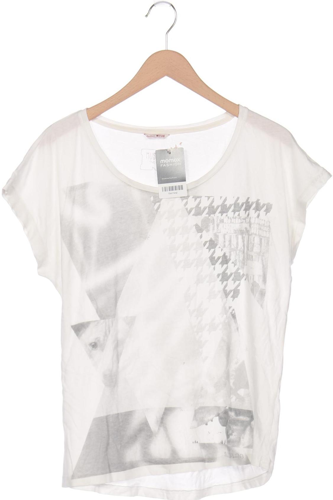 

Mustang Damen T-Shirt, weiß, Gr. 38