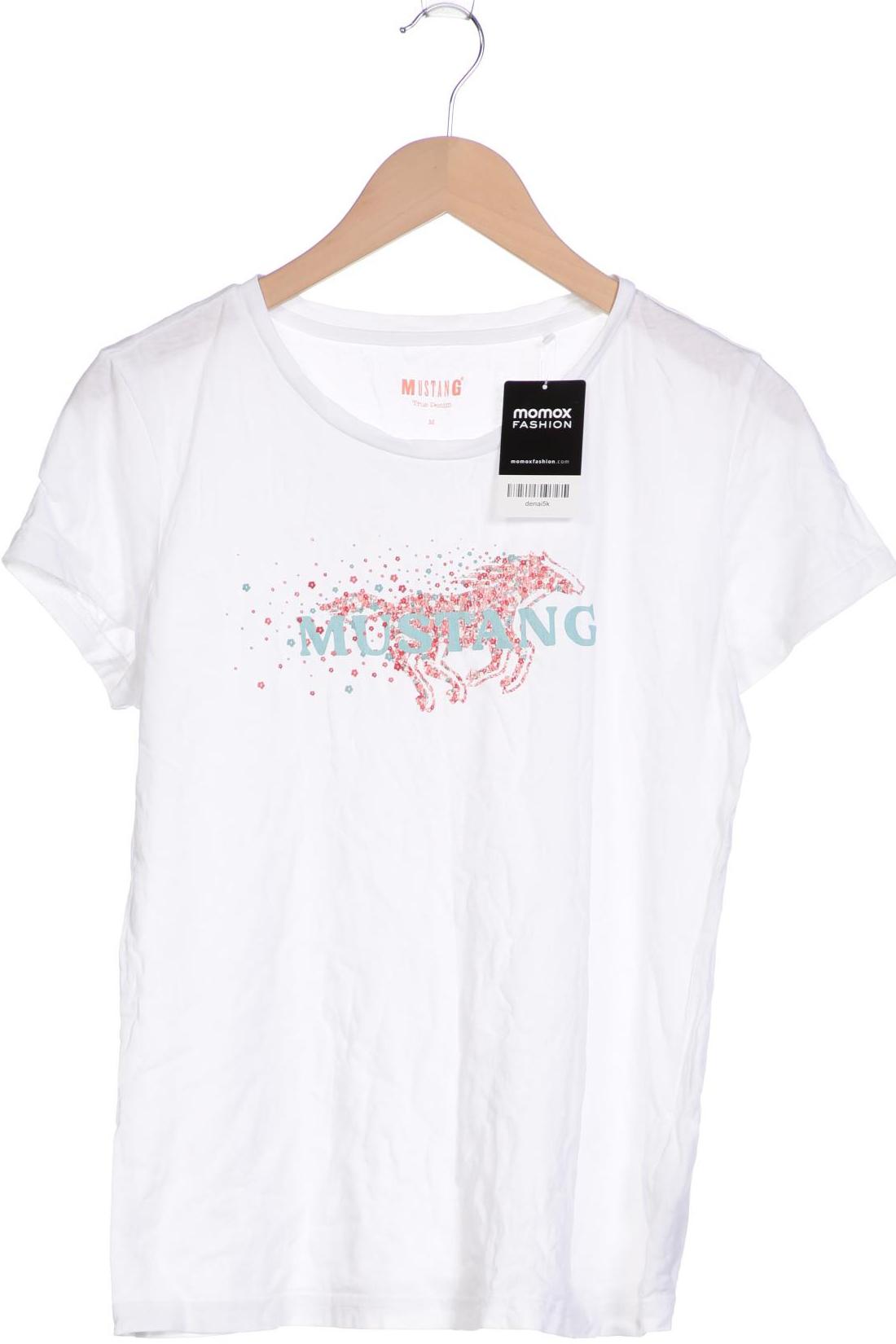 

Mustang Damen T-Shirt, weiß, Gr. 38