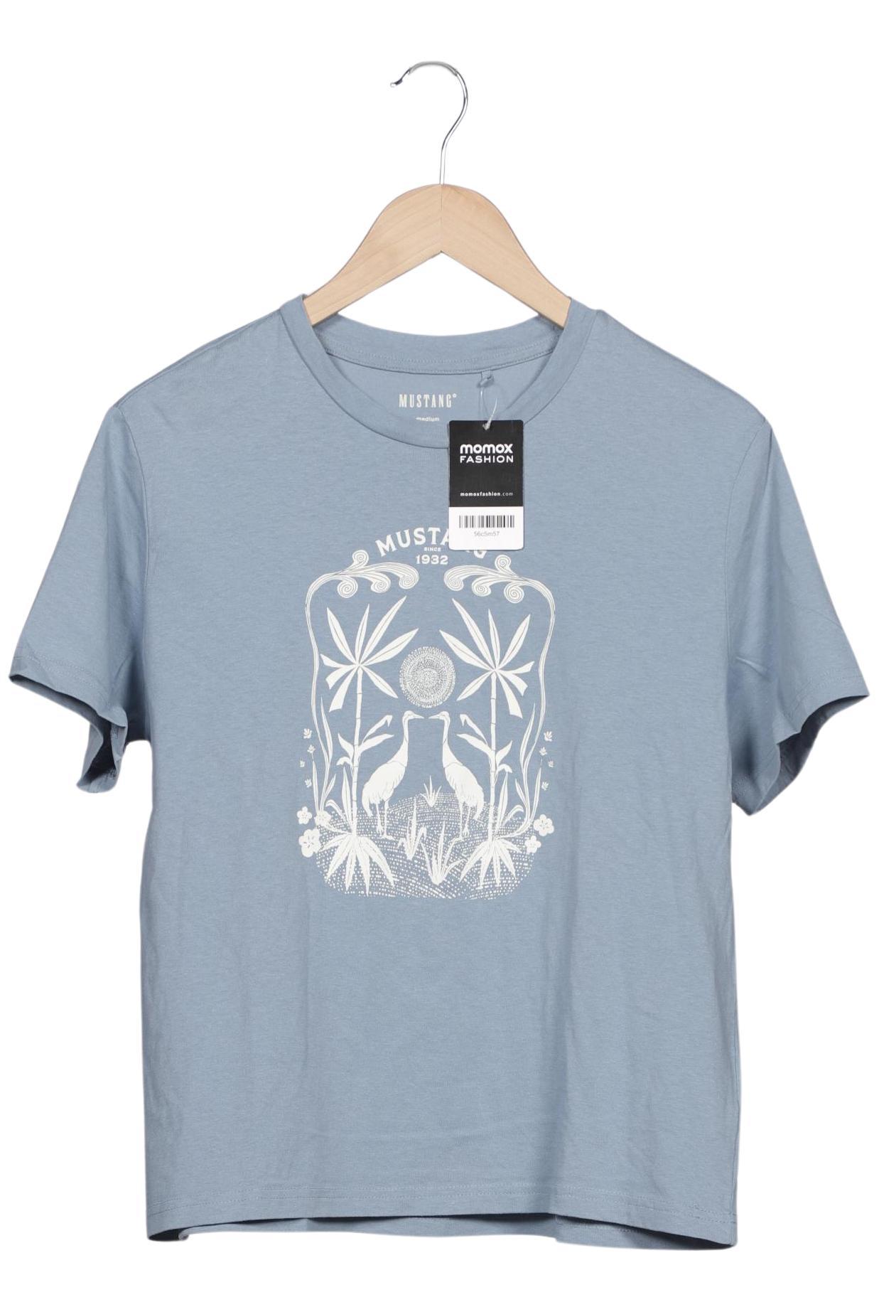 

Mustang Damen T-Shirt, hellblau, Gr. 38