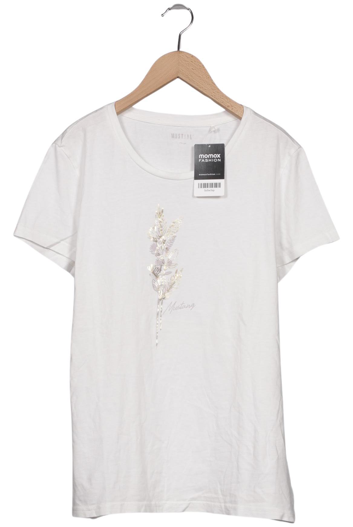 

Mustang Damen T-Shirt, weiß, Gr. 44