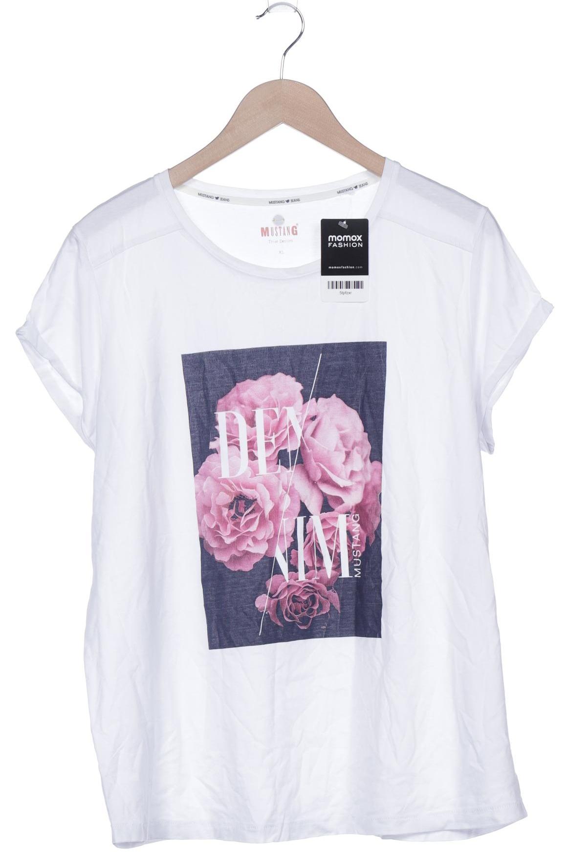 

Mustang Damen T-Shirt, weiß, Gr. 44