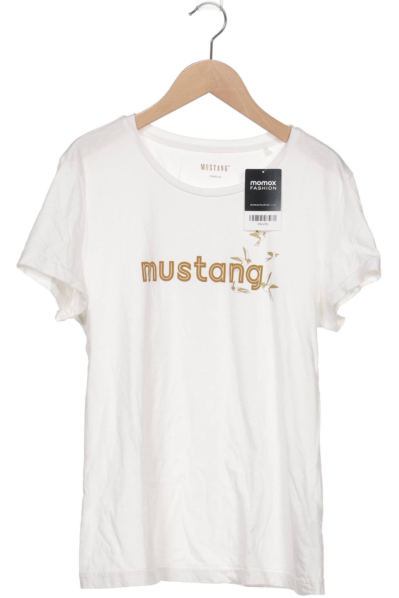 

Mustang Damen T-Shirt, weiß, Gr. 38