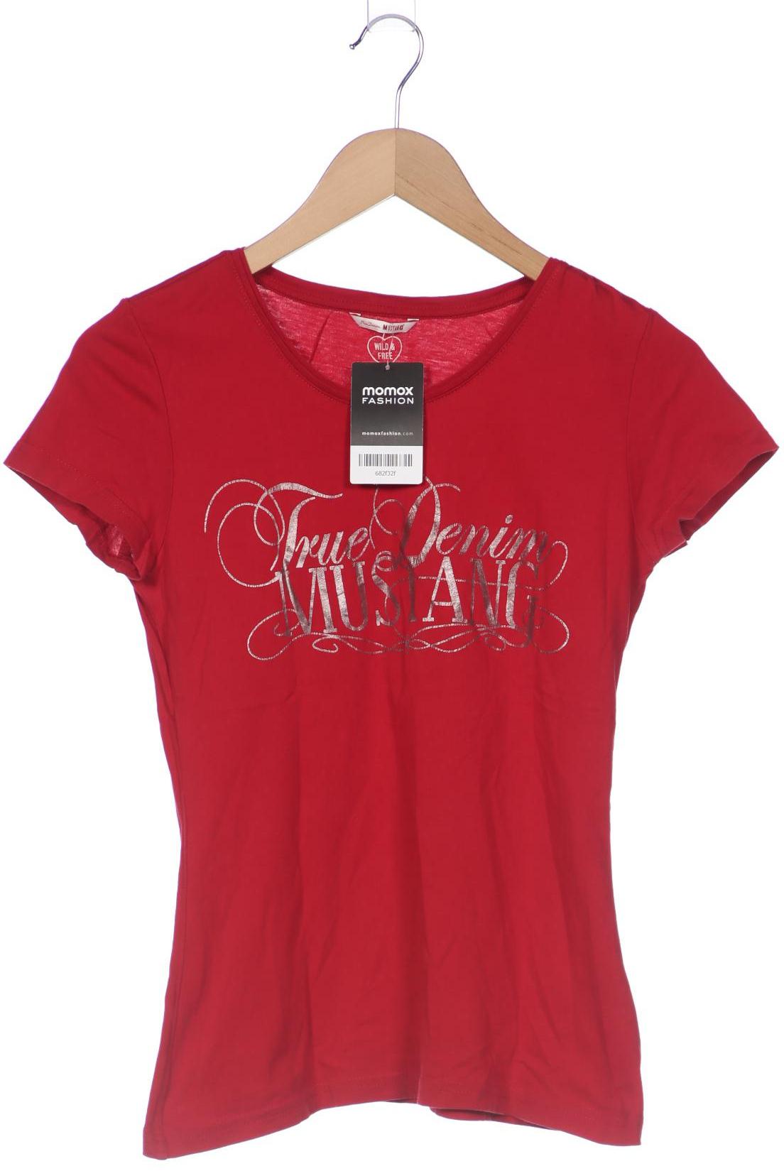 

Mustang Damen T-Shirt, bordeaux, Gr. 34