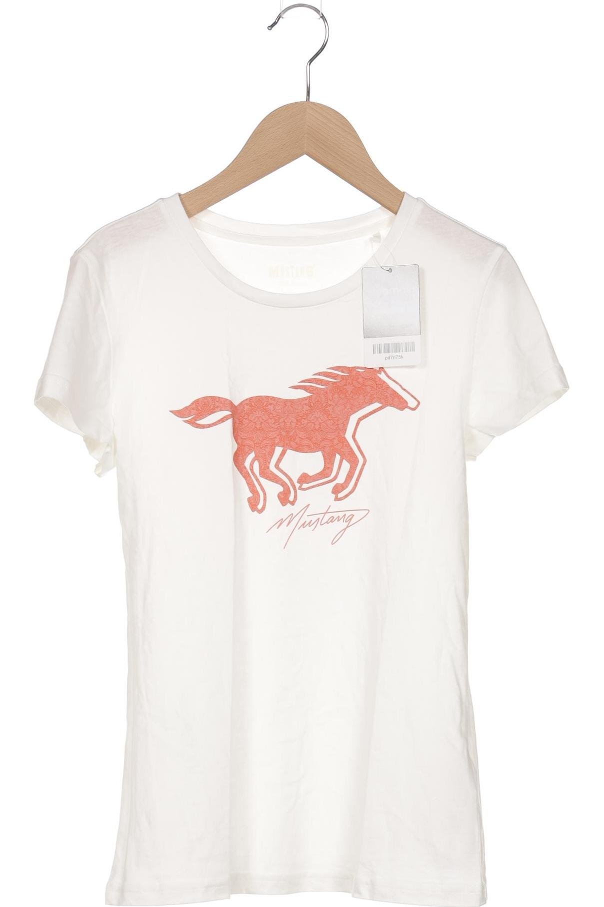 

Mustang Damen T-Shirt, weiß, Gr. 34