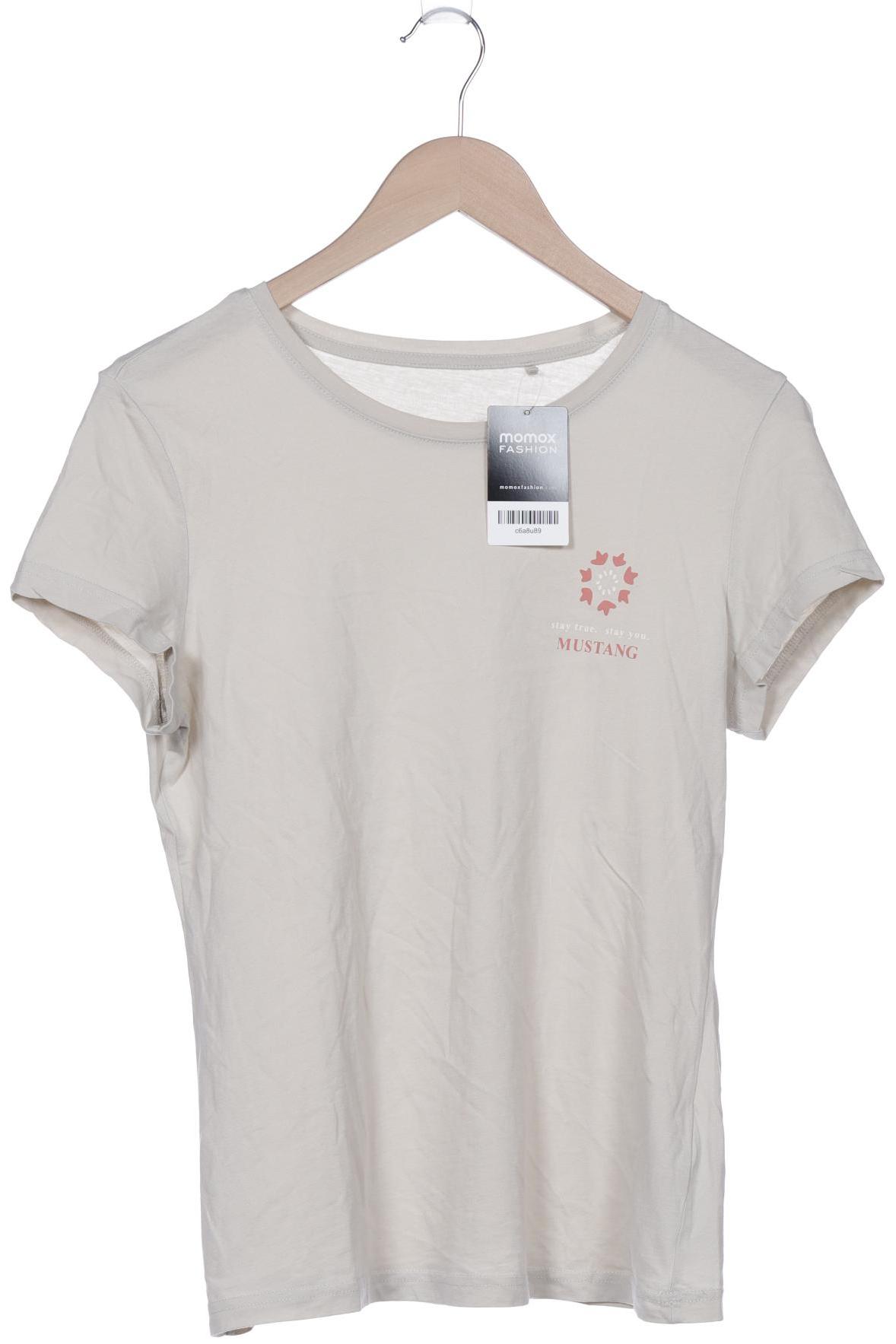 

Mustang Damen T-Shirt, cremeweiß, Gr. 38