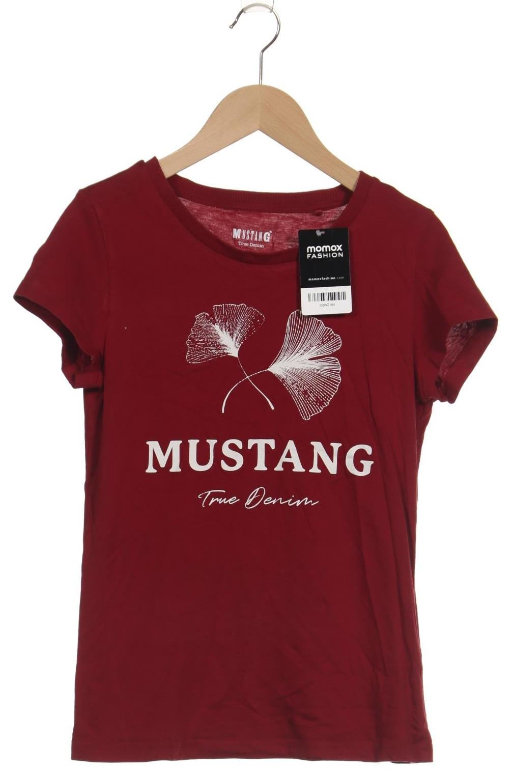 

Mustang Damen T-Shirt, bordeaux, Gr. 34