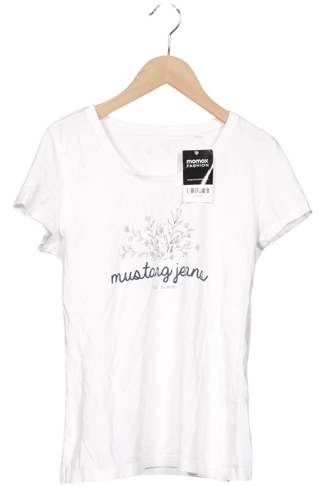

Mustang Damen T-Shirt, weiß, Gr. 38