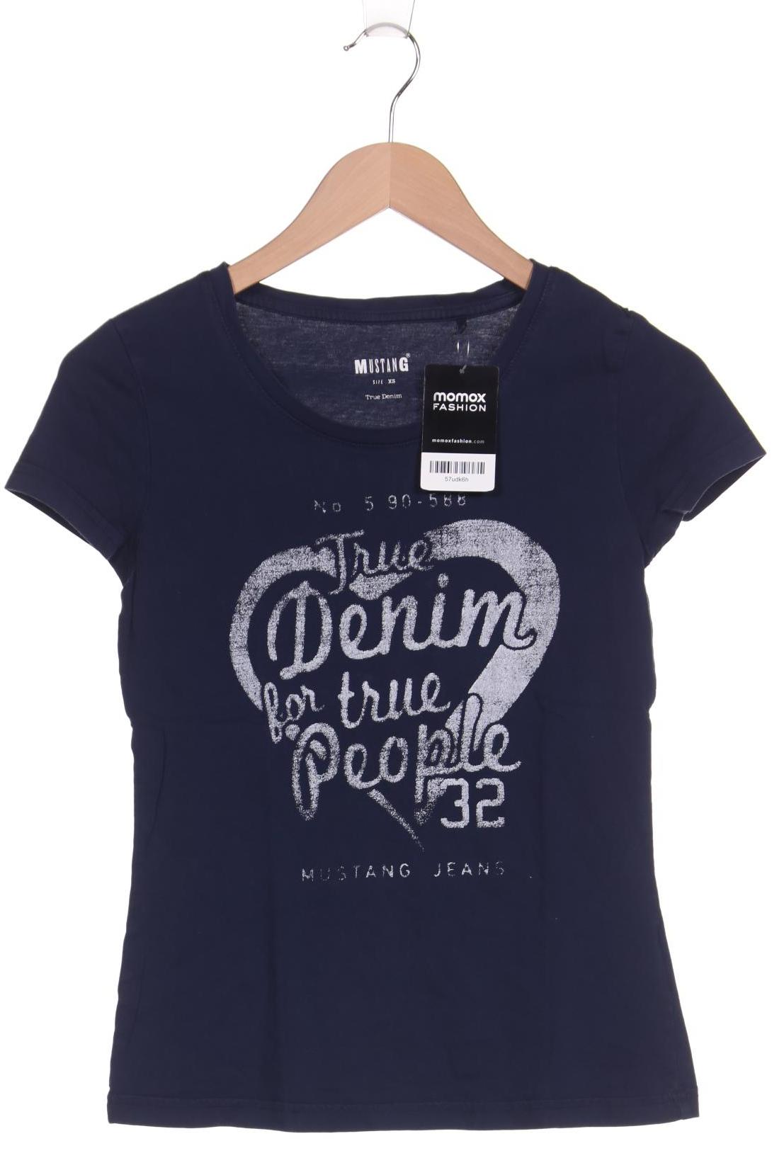 

Mustang Damen T-Shirt, marineblau, Gr. 34