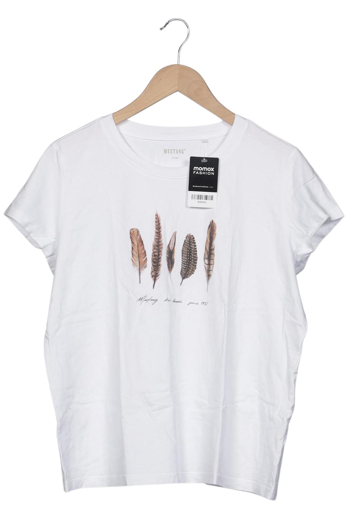 

Mustang Damen T-Shirt, weiß, Gr. 44