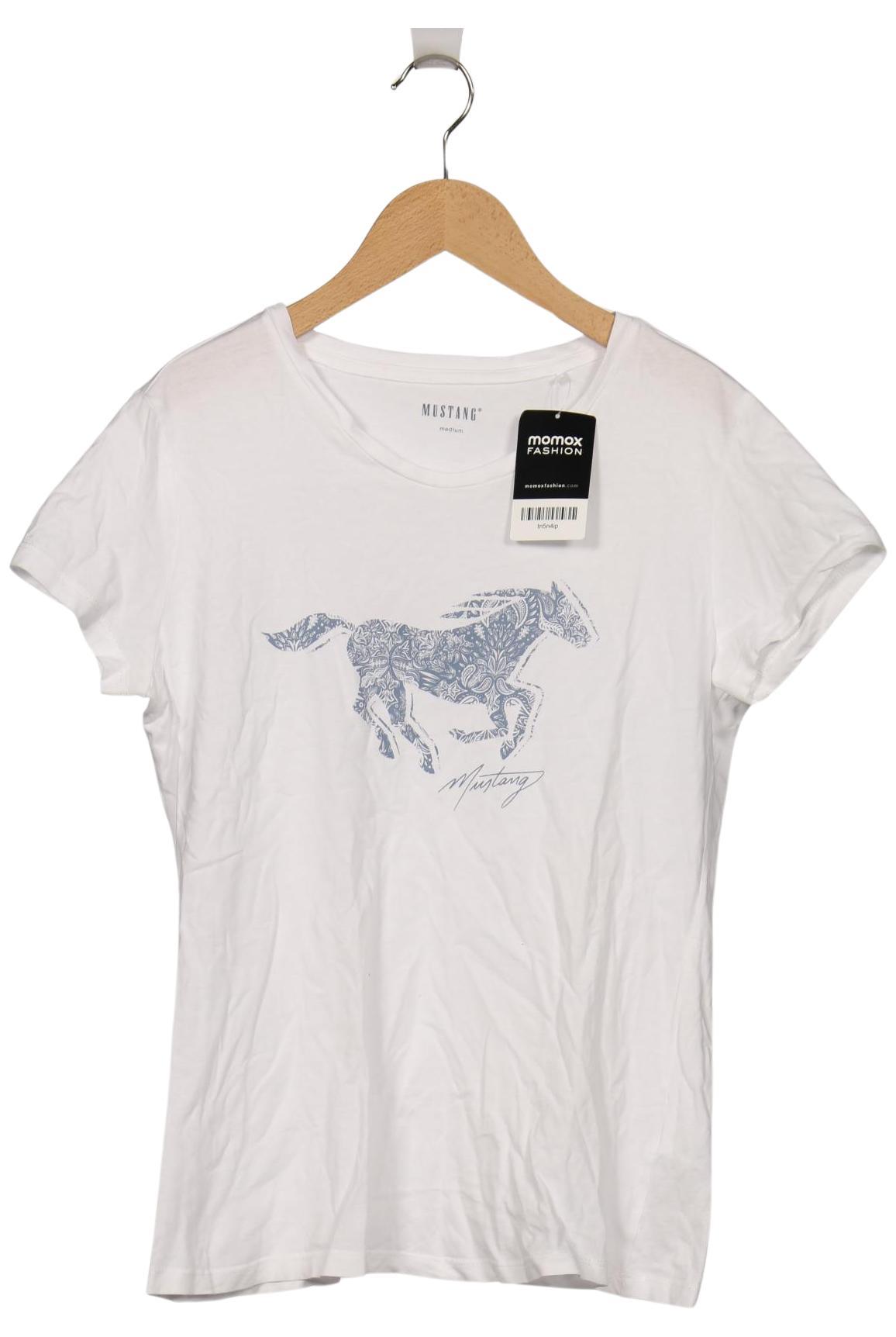 

Mustang Damen T-Shirt, weiß, Gr. 38