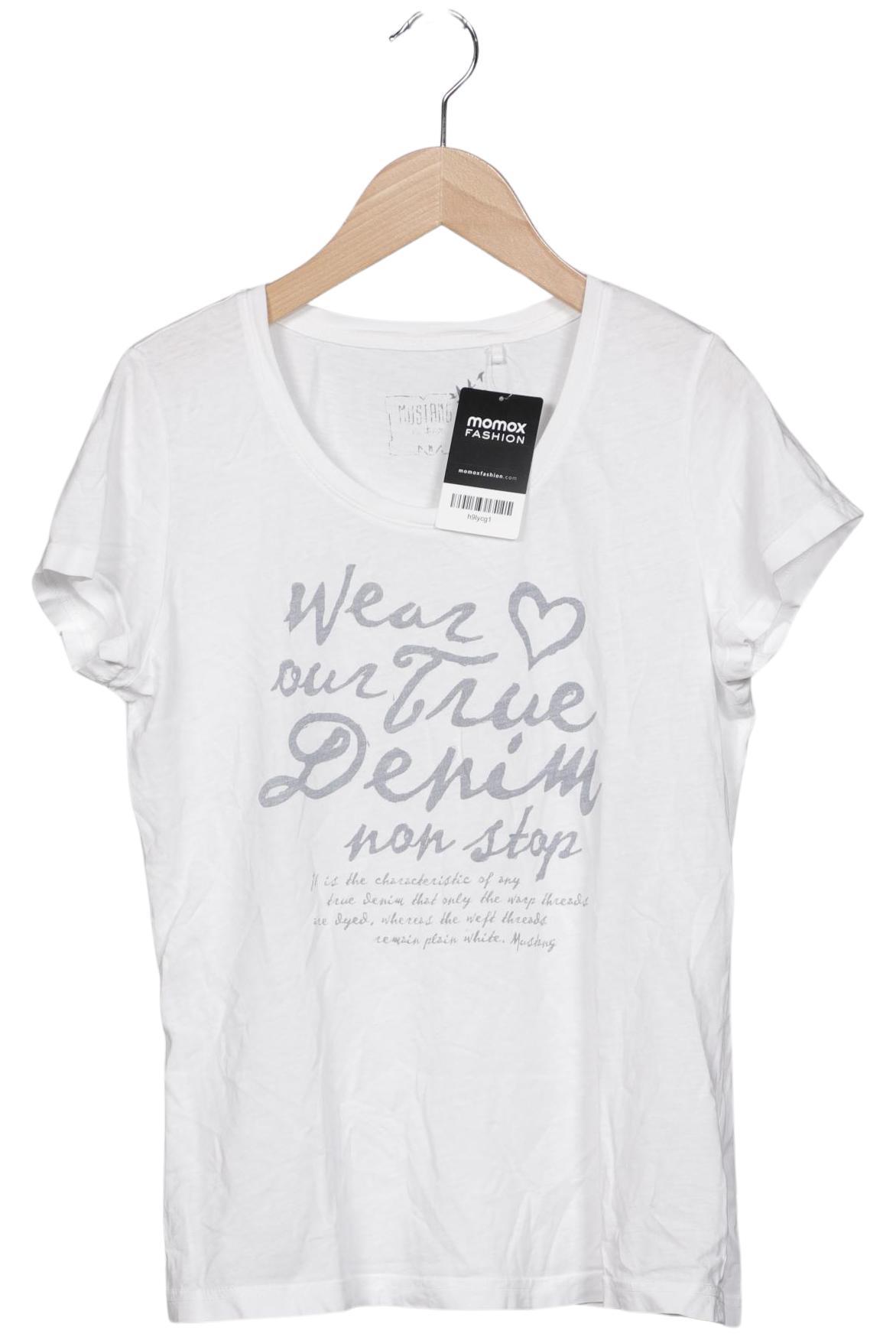

Mustang Damen T-Shirt, weiß, Gr. 38