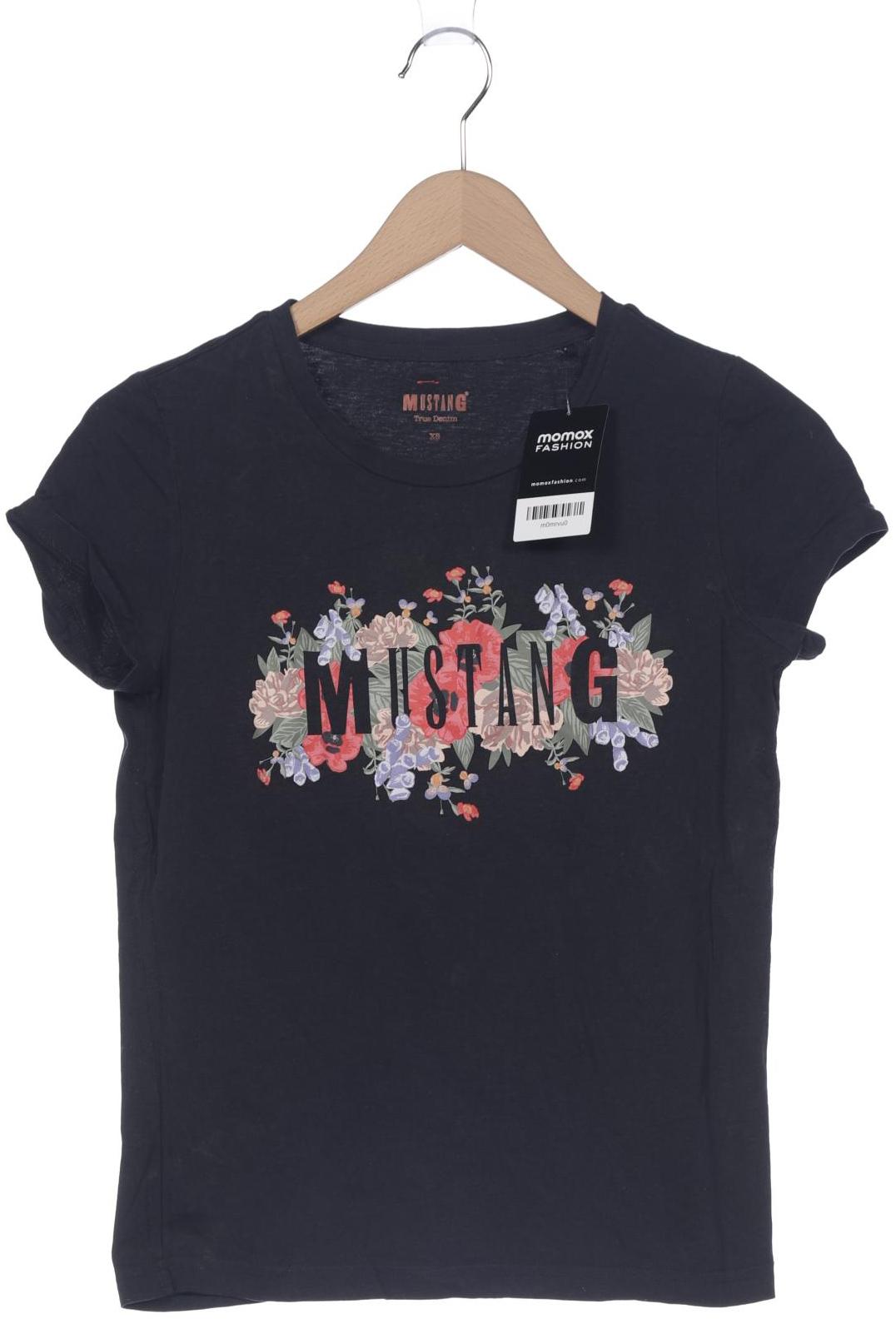 

Mustang Damen T-Shirt, schwarz, Gr. 34