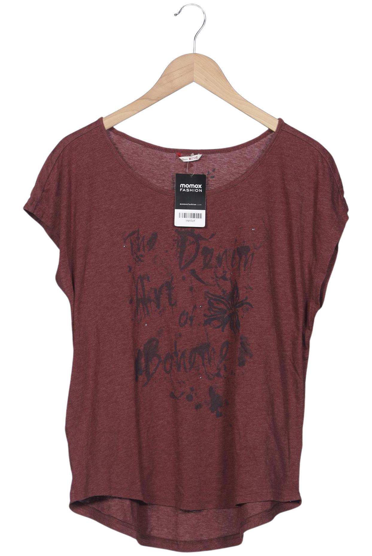 

Mustang Damen T-Shirt, bordeaux, Gr. 38