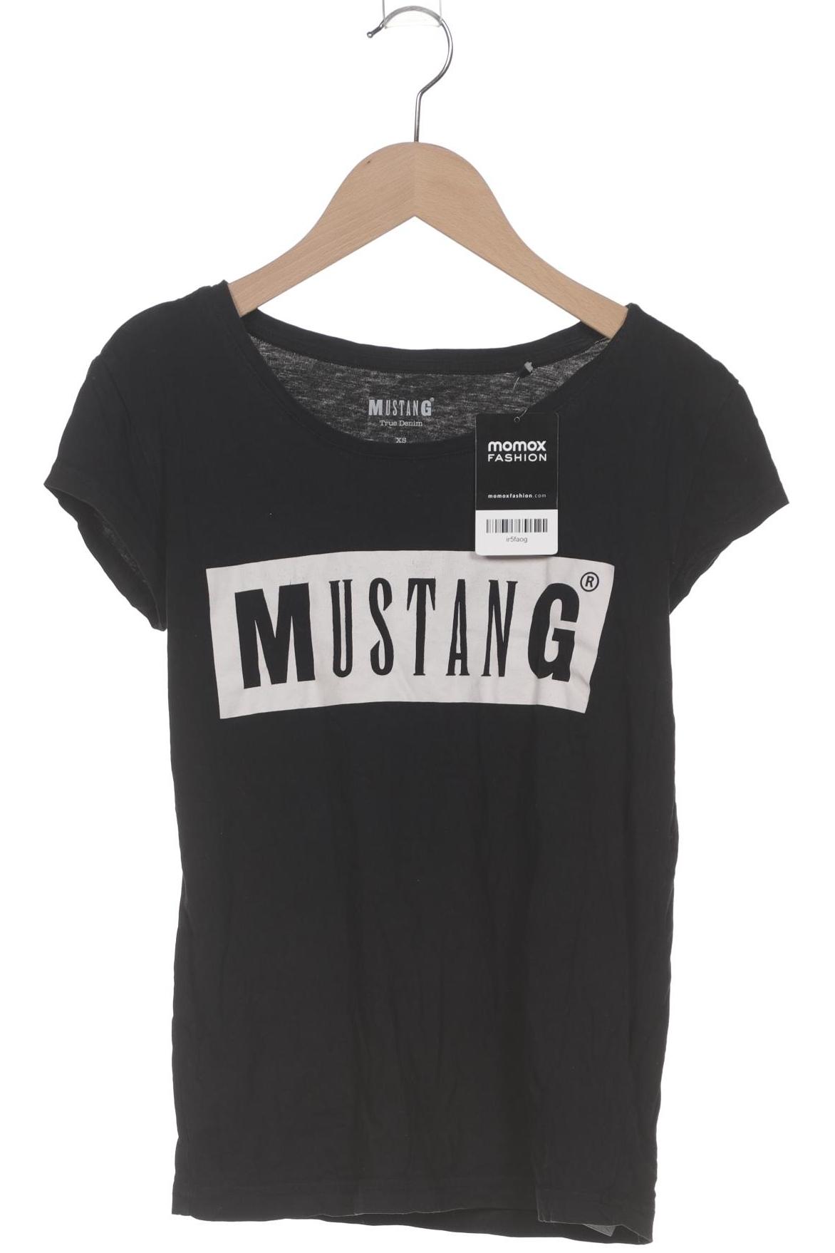 

Mustang Damen T-Shirt, schwarz, Gr. 34