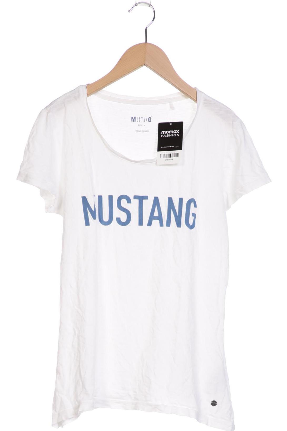 

Mustang Damen T-Shirt, weiß, Gr. 36