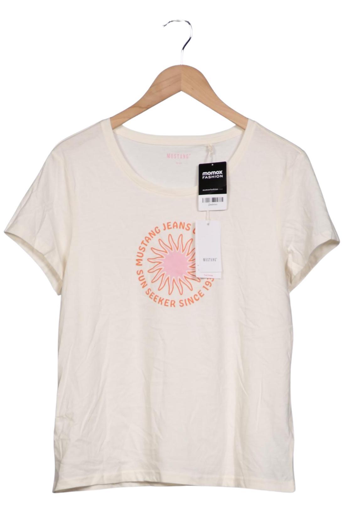 

Mustang Damen T-Shirt, cremeweiß, Gr. 42
