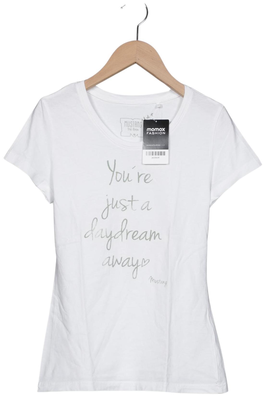 

Mustang Damen T-Shirt, weiß, Gr. 34