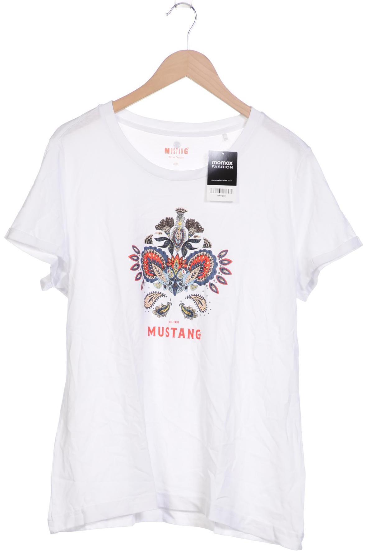 

Mustang Damen T-Shirt, weiß, Gr. 46