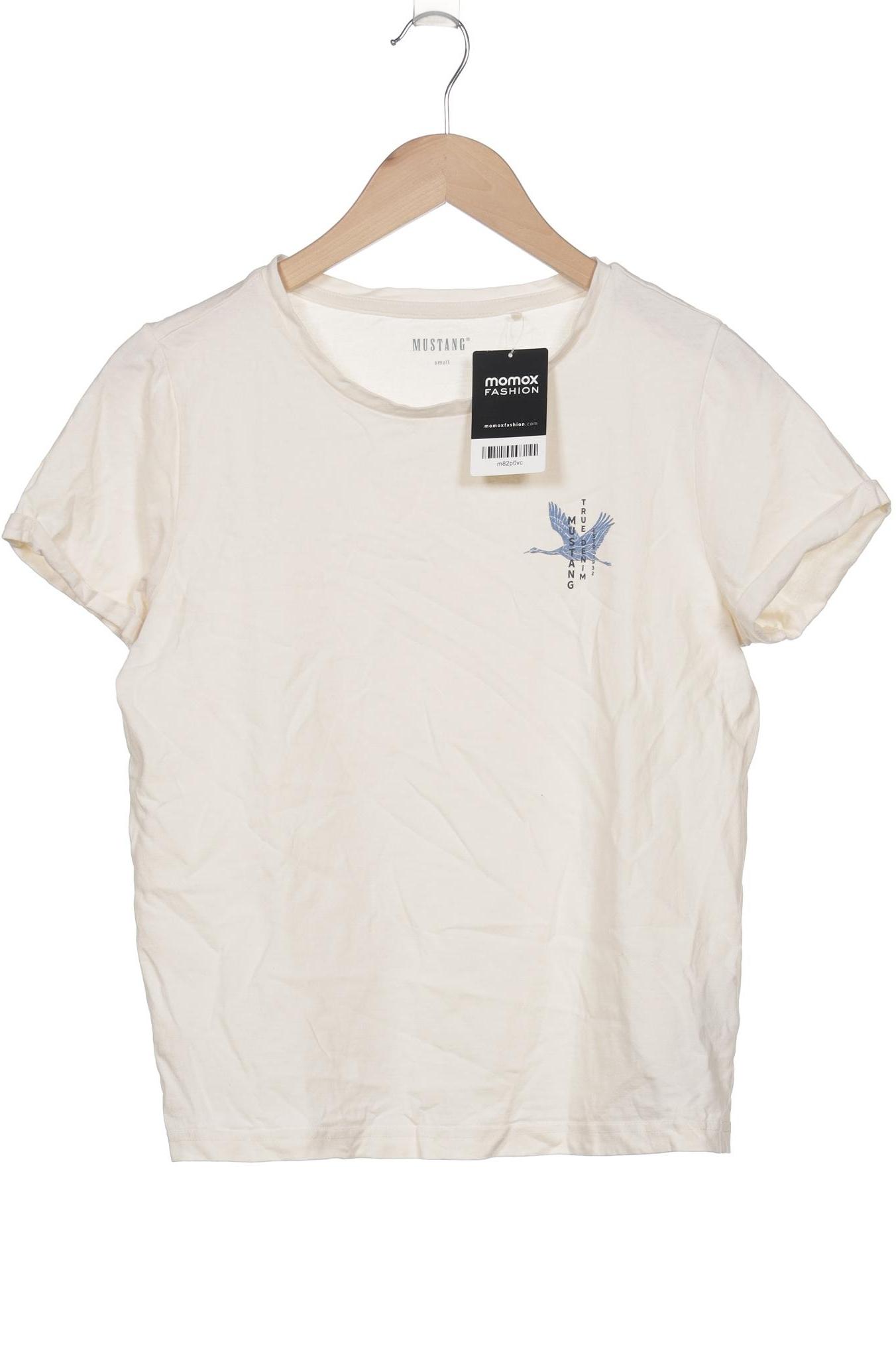 

Mustang Damen T-Shirt, cremeweiß, Gr. 36