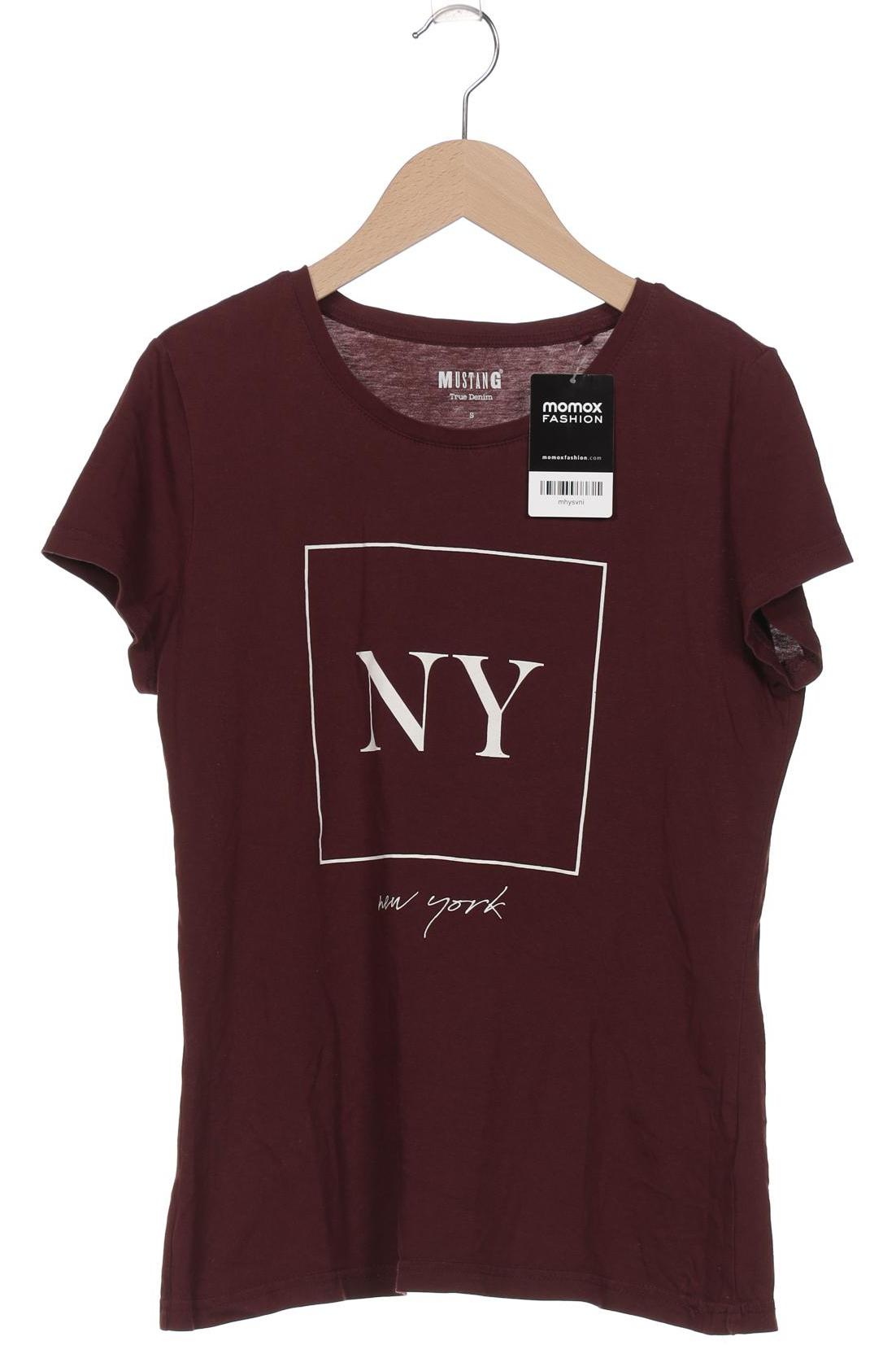 

Mustang Damen T-Shirt, bordeaux, Gr. 36