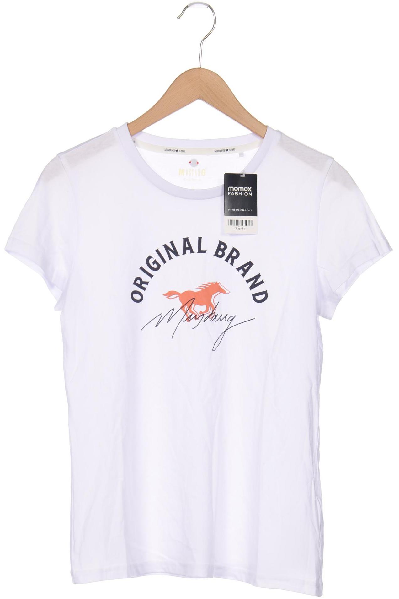 

Mustang Damen T-Shirt, weiß, Gr. 38