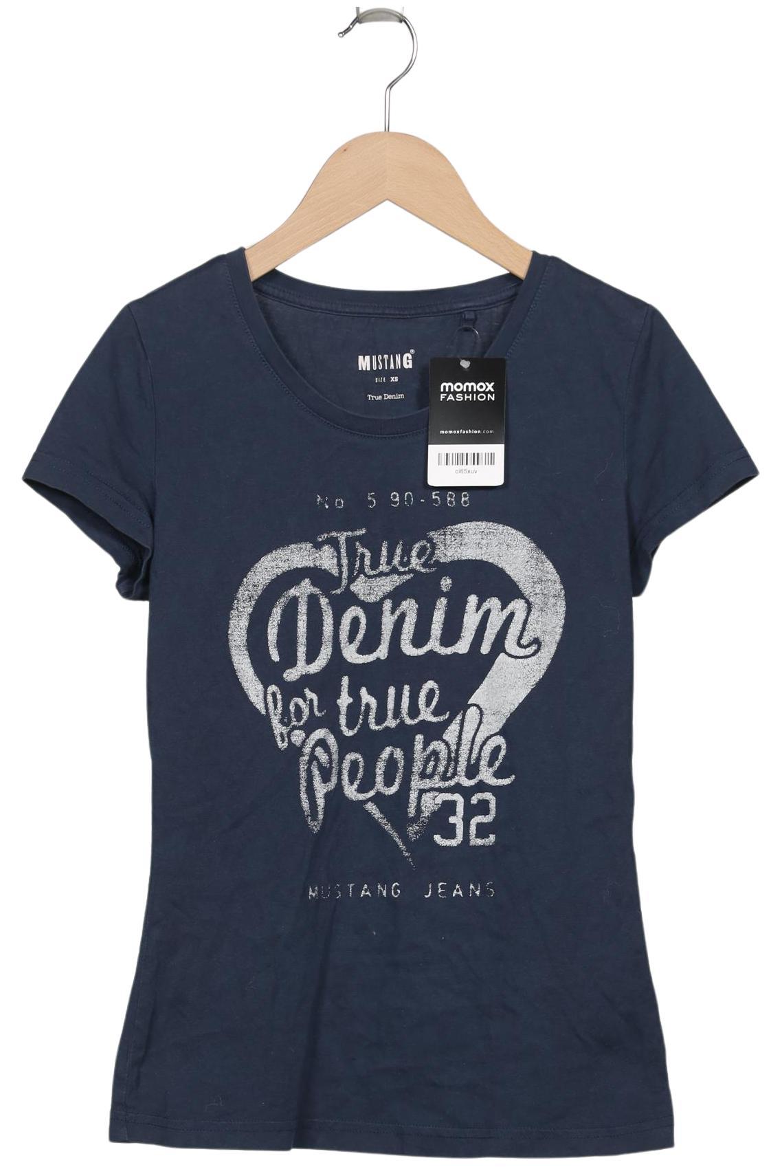 

Mustang Damen T-Shirt, marineblau, Gr. 34