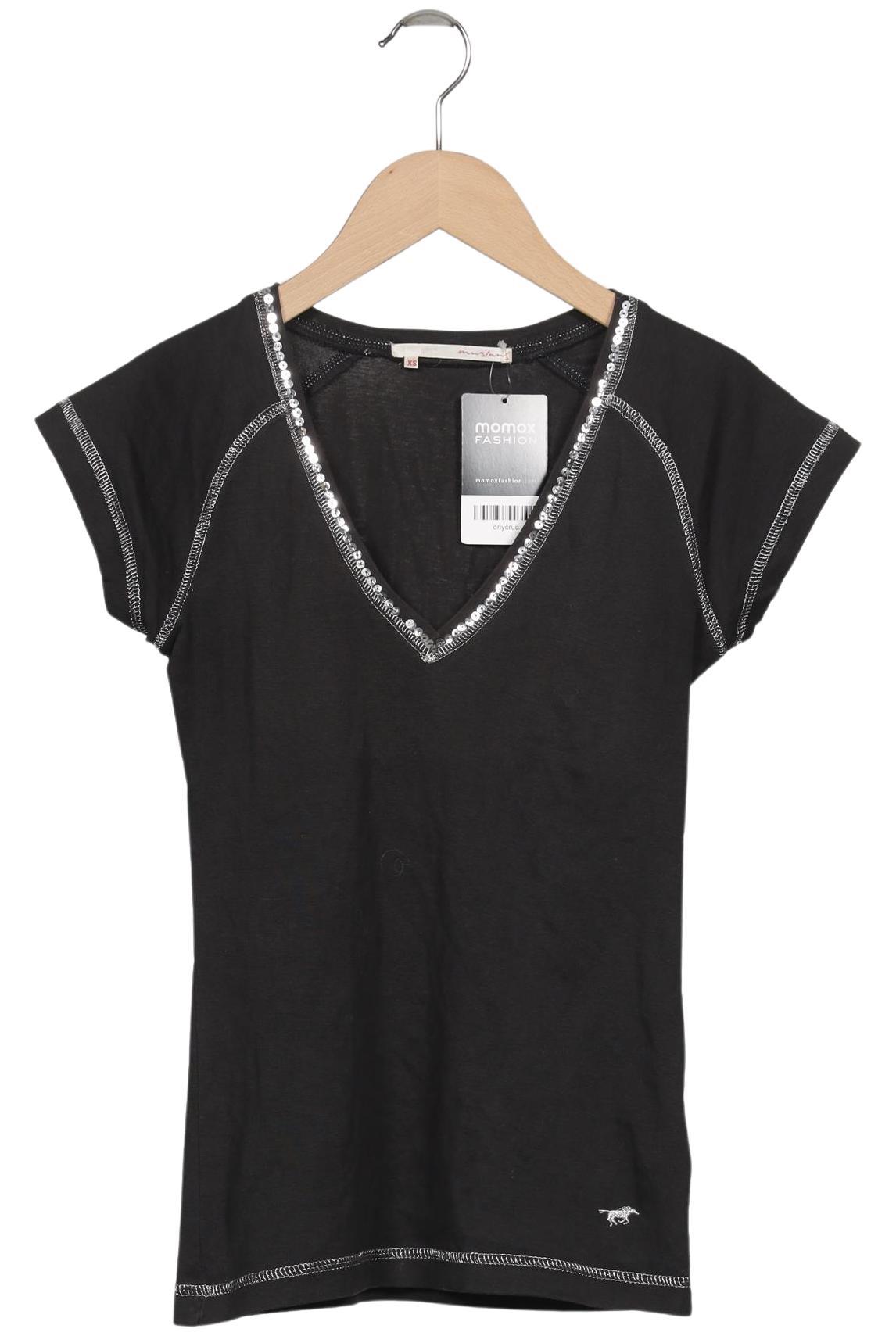 

Mustang Damen T-Shirt, schwarz, Gr. 34