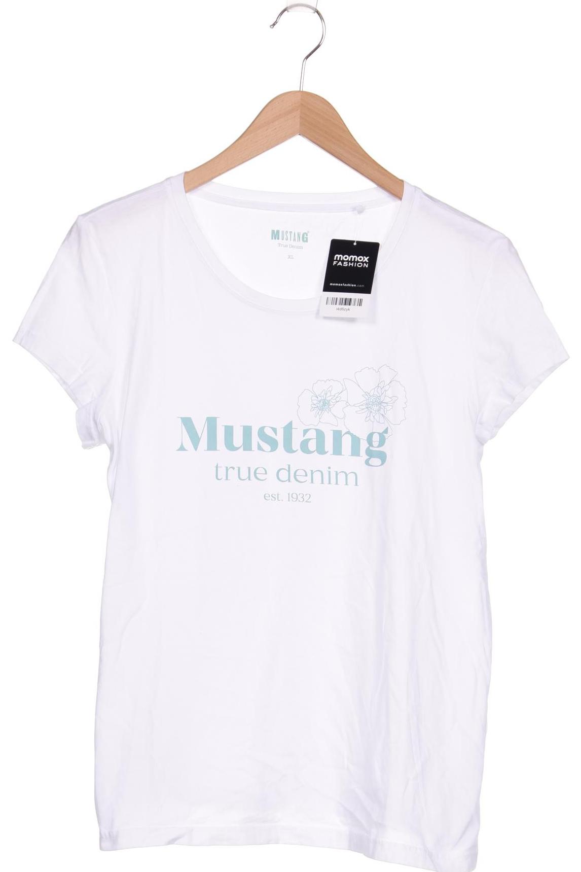 

Mustang Damen T-Shirt, weiß, Gr. 44