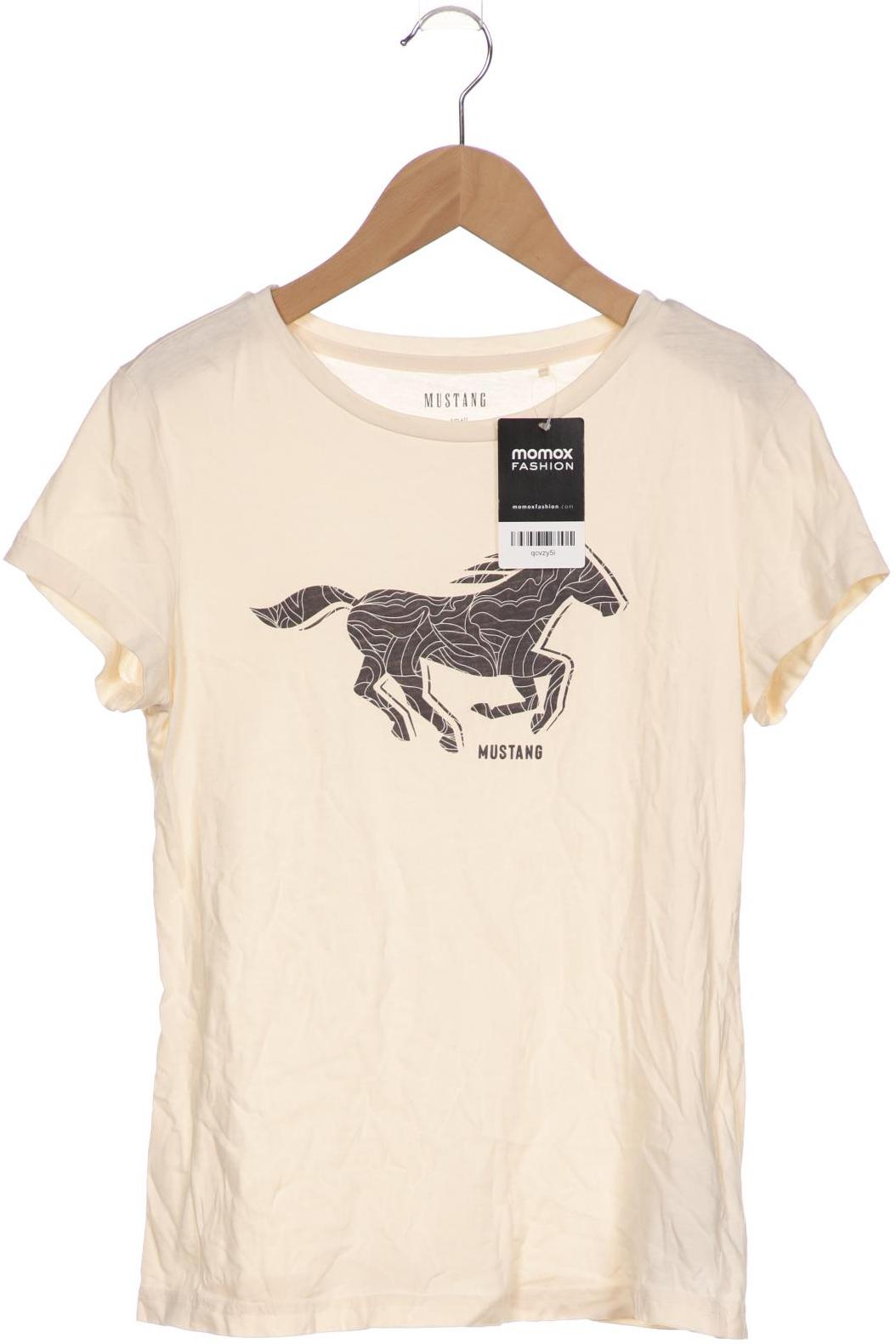 

Mustang Damen T-Shirt, cremeweiß, Gr. 36