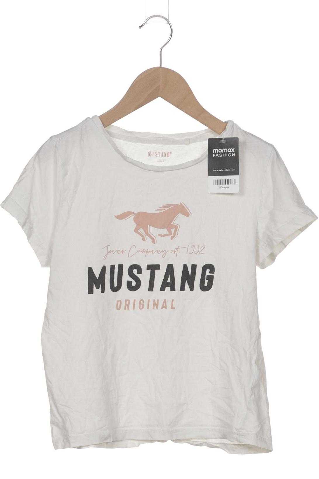 

Mustang Damen T-Shirt, weiß, Gr. 34