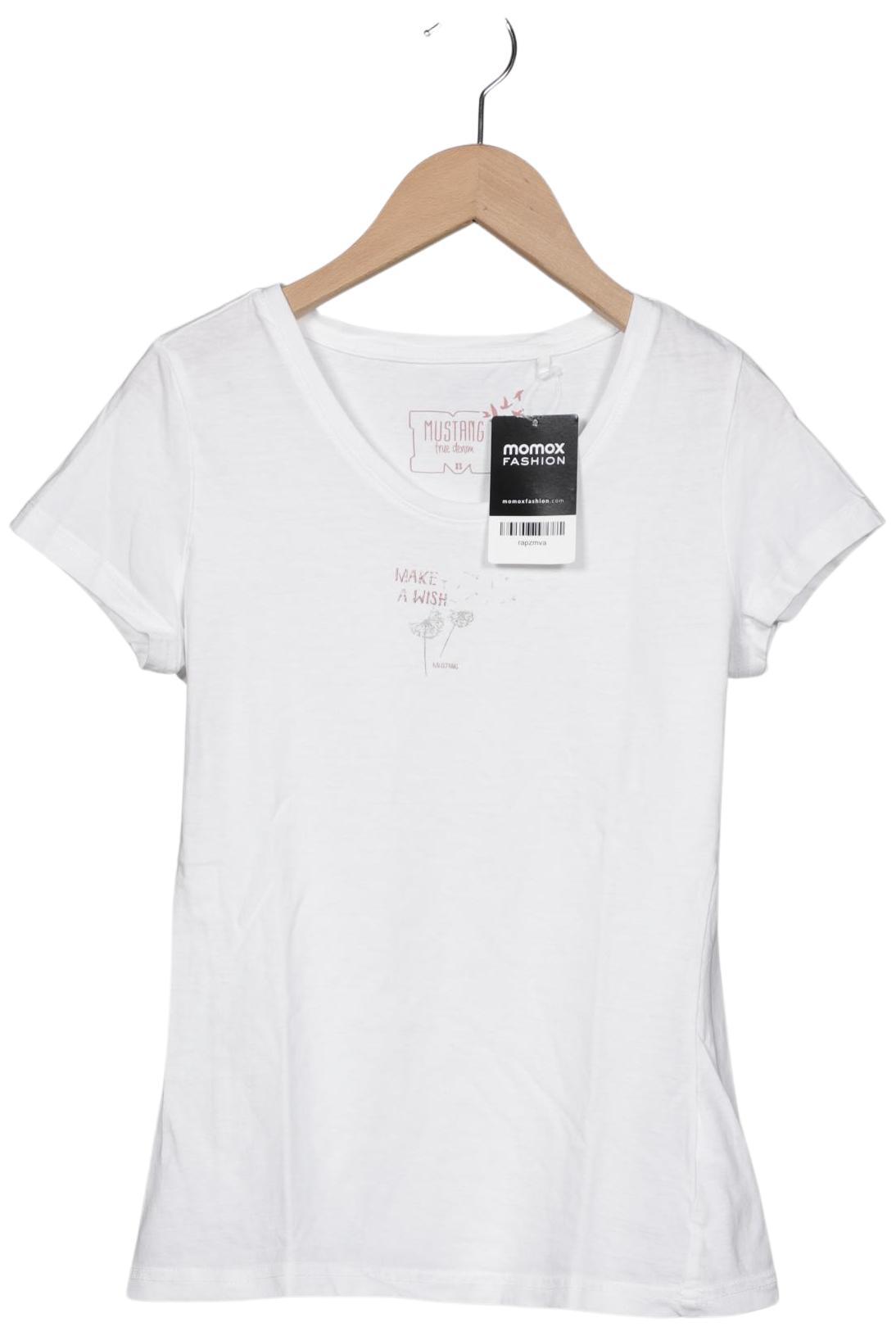 

Mustang Damen T-Shirt, weiß, Gr. 34