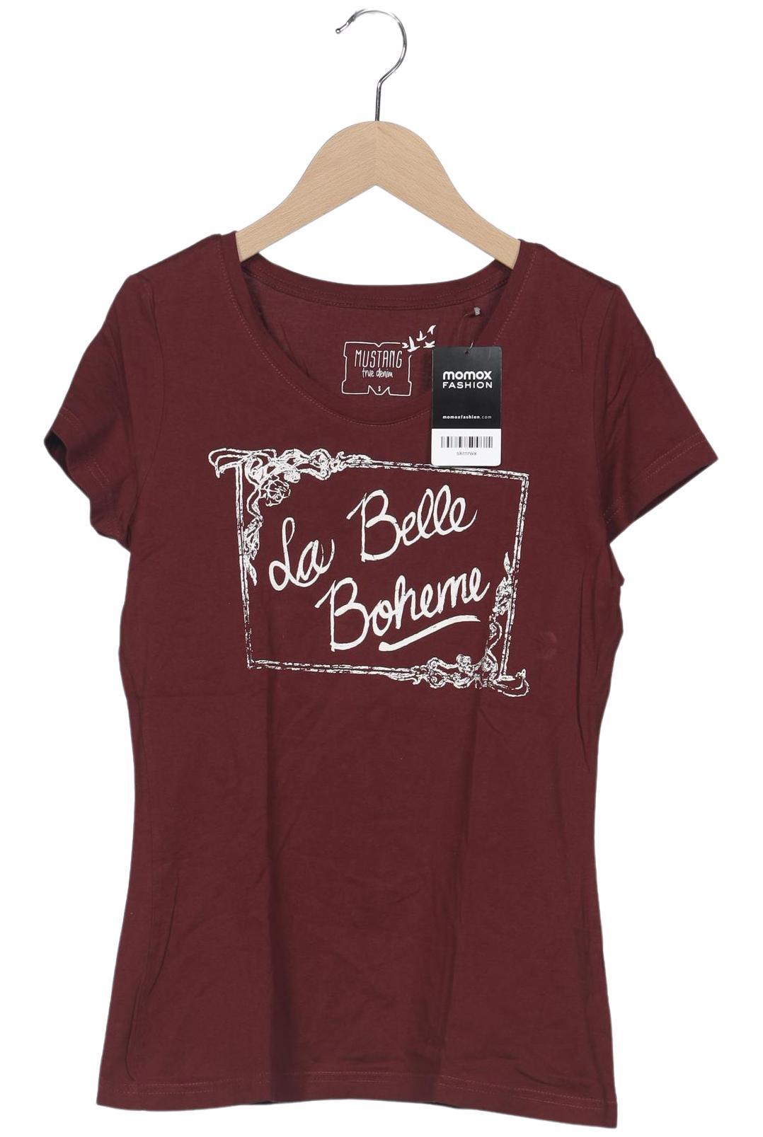 

Mustang Damen T-Shirt, bordeaux, Gr. 36