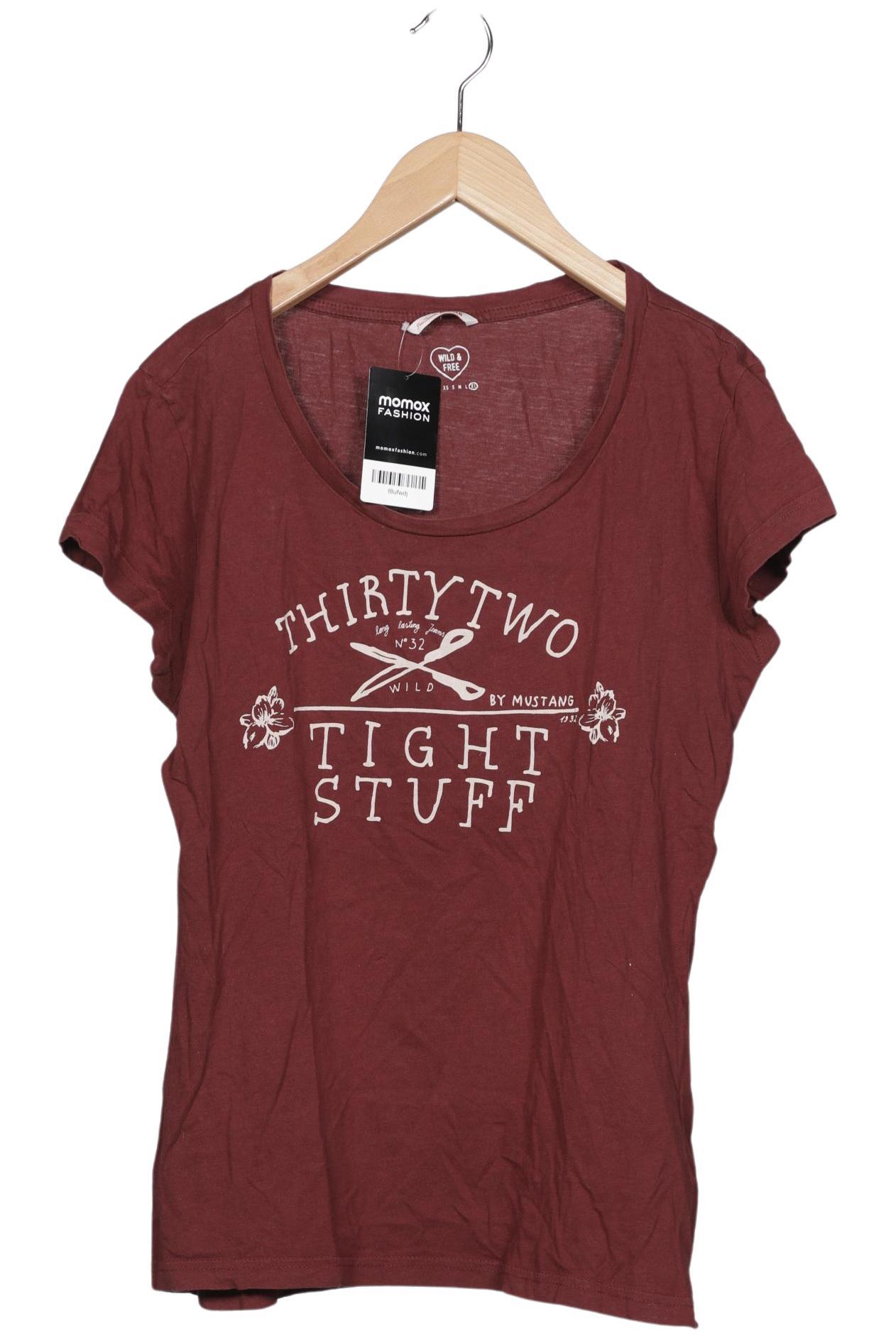 

Mustang Damen T-Shirt, bordeaux, Gr. 44