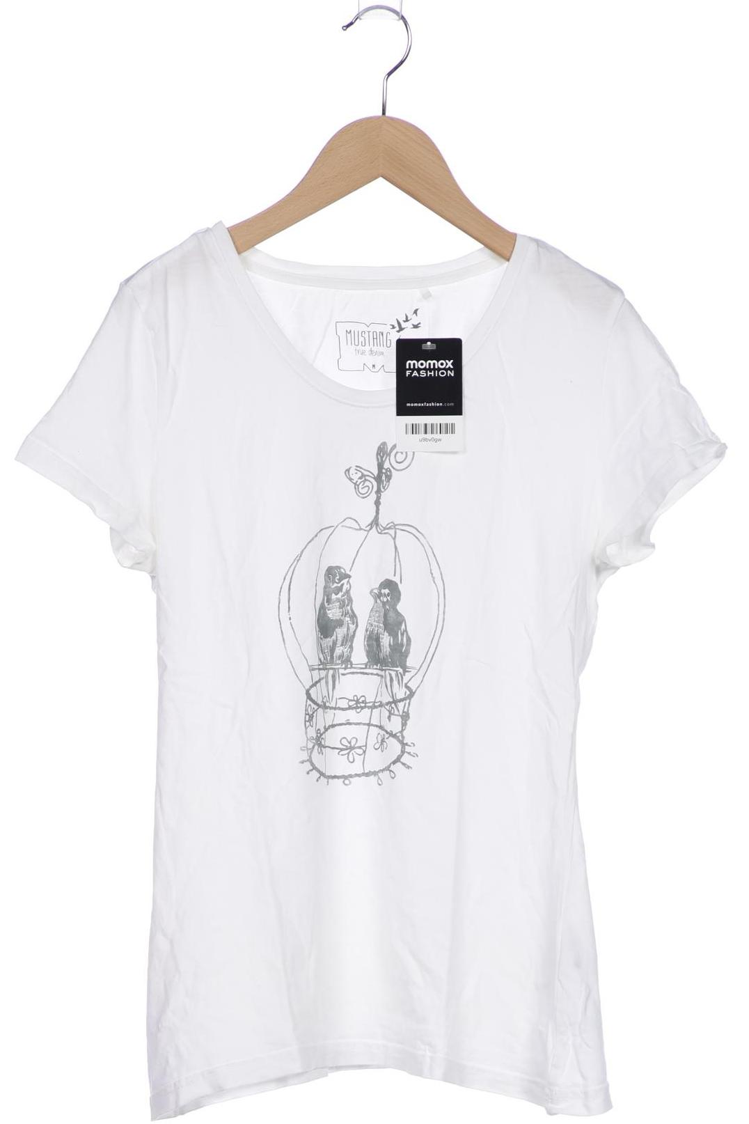 

Mustang Damen T-Shirt, weiß, Gr. 38