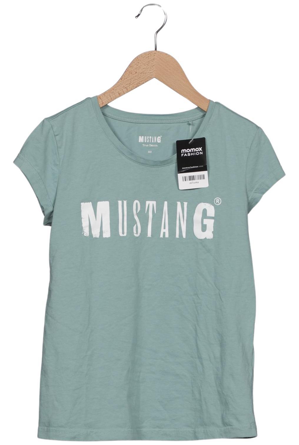 

Mustang Damen T-Shirt, türkis, Gr. 34