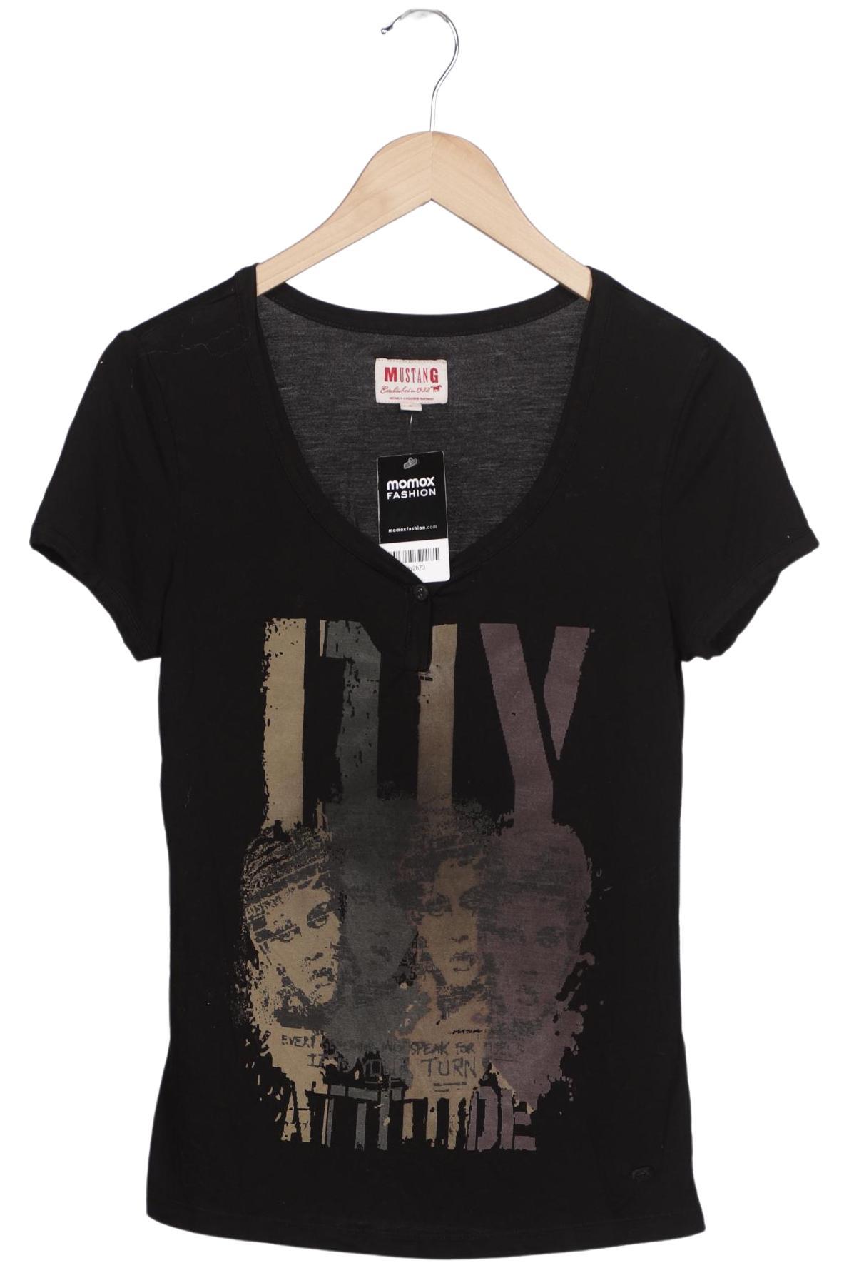 

Mustang Damen T-Shirt, schwarz, Gr. 36