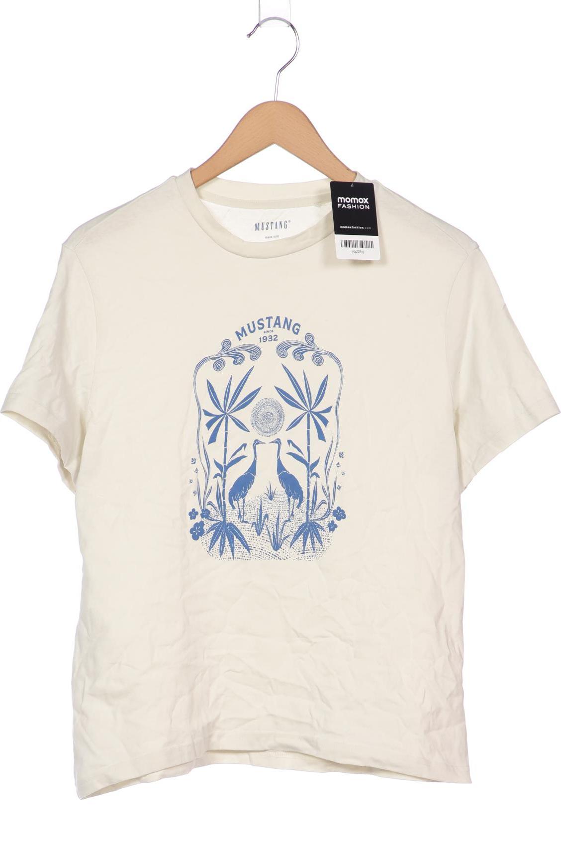 

Mustang Damen T-Shirt, cremeweiß, Gr. 38
