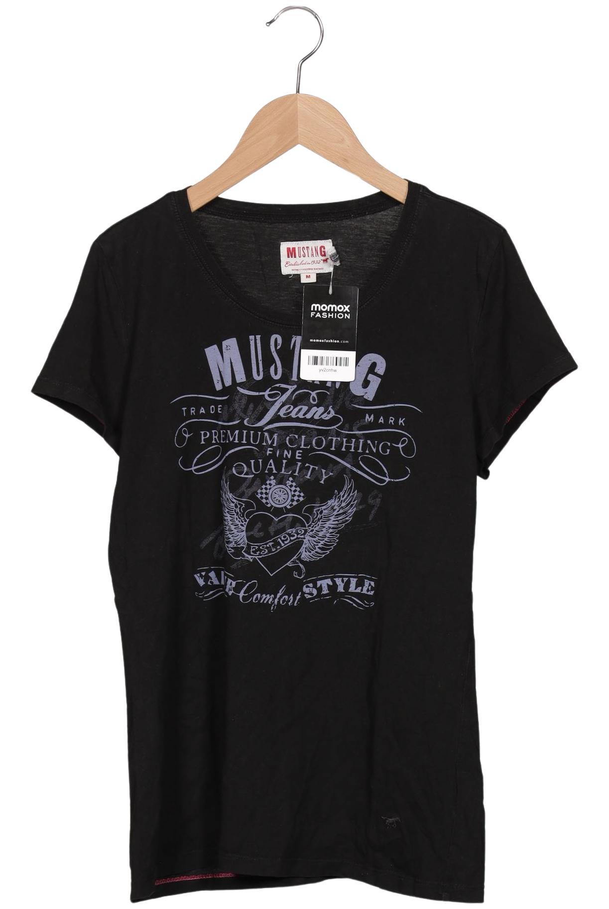 

Mustang Damen T-Shirt, schwarz, Gr. 38