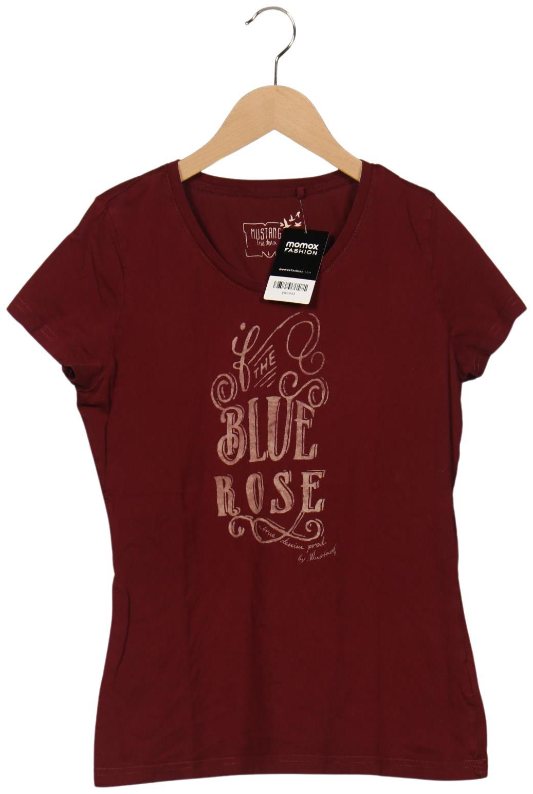 

Mustang Damen T-Shirt, bordeaux, Gr. 42
