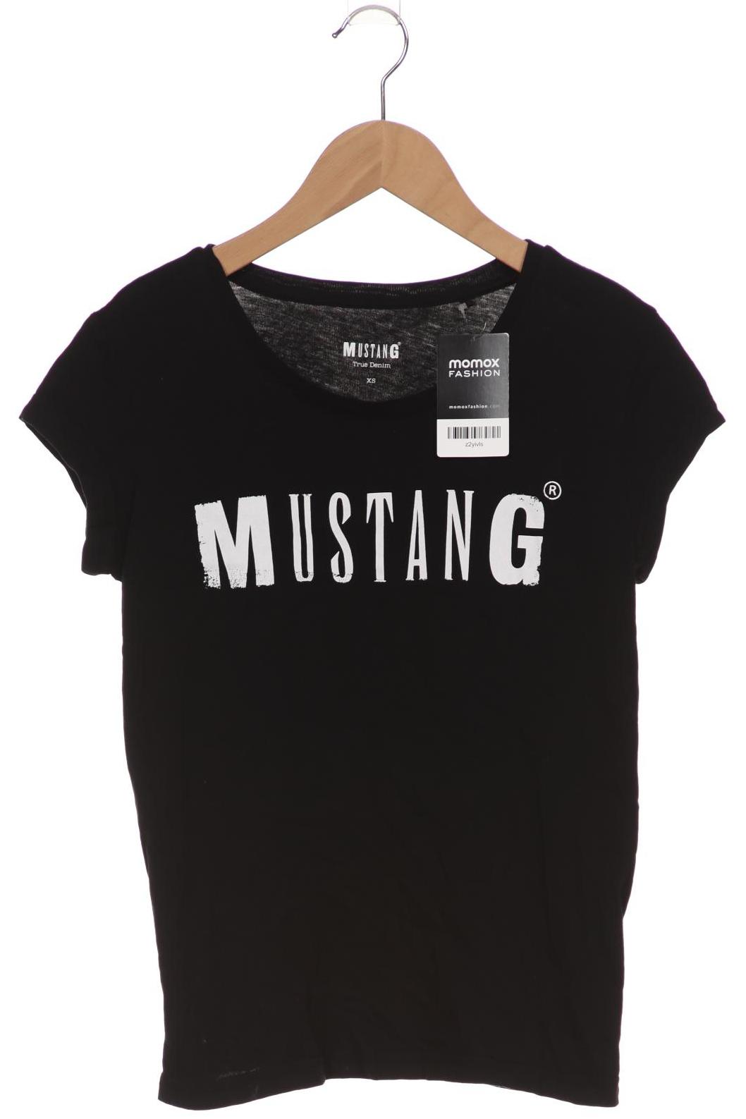 

Mustang Damen T-Shirt, schwarz, Gr. 34