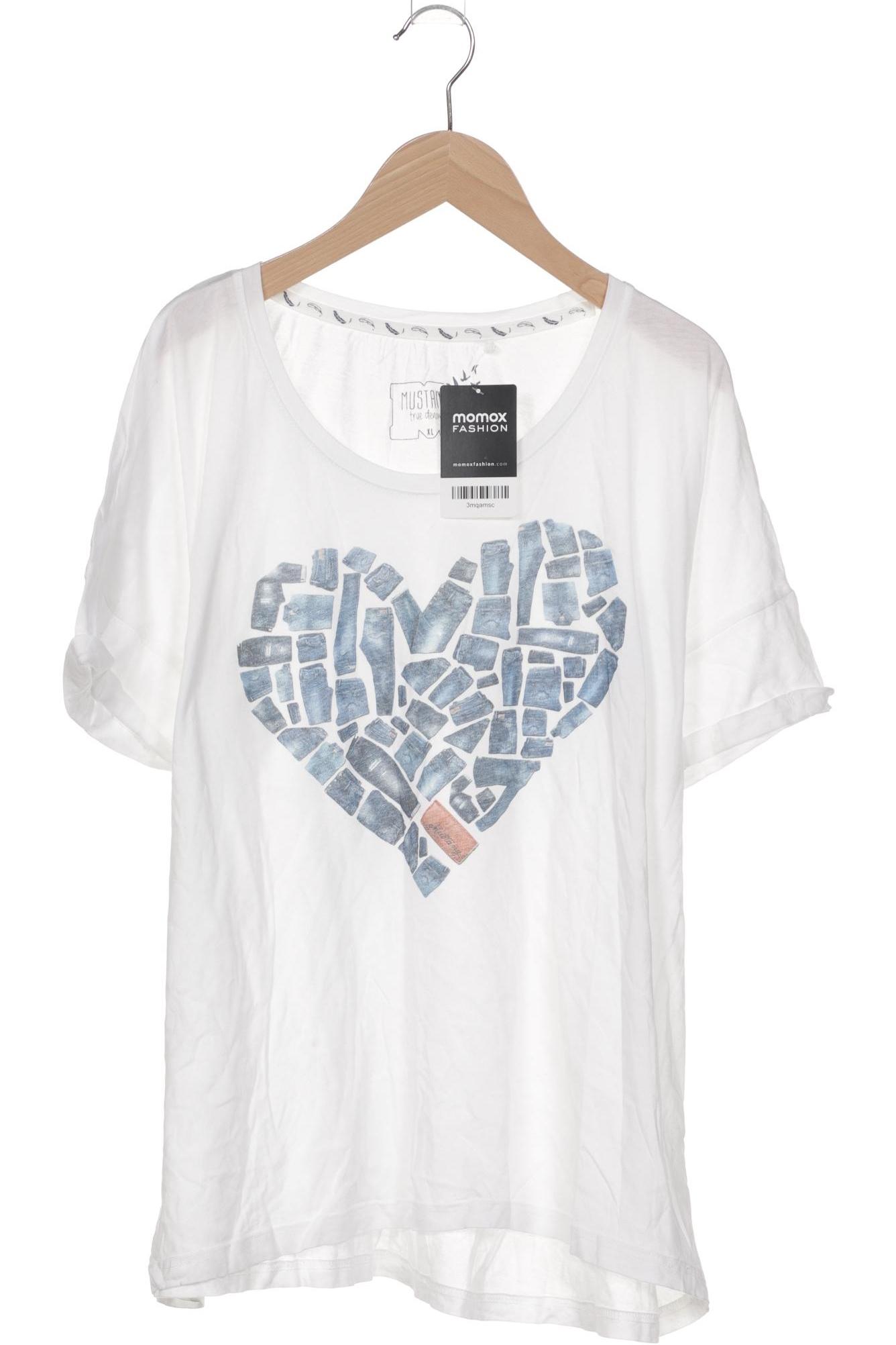 

Mustang Damen T-Shirt, weiß, Gr. 44