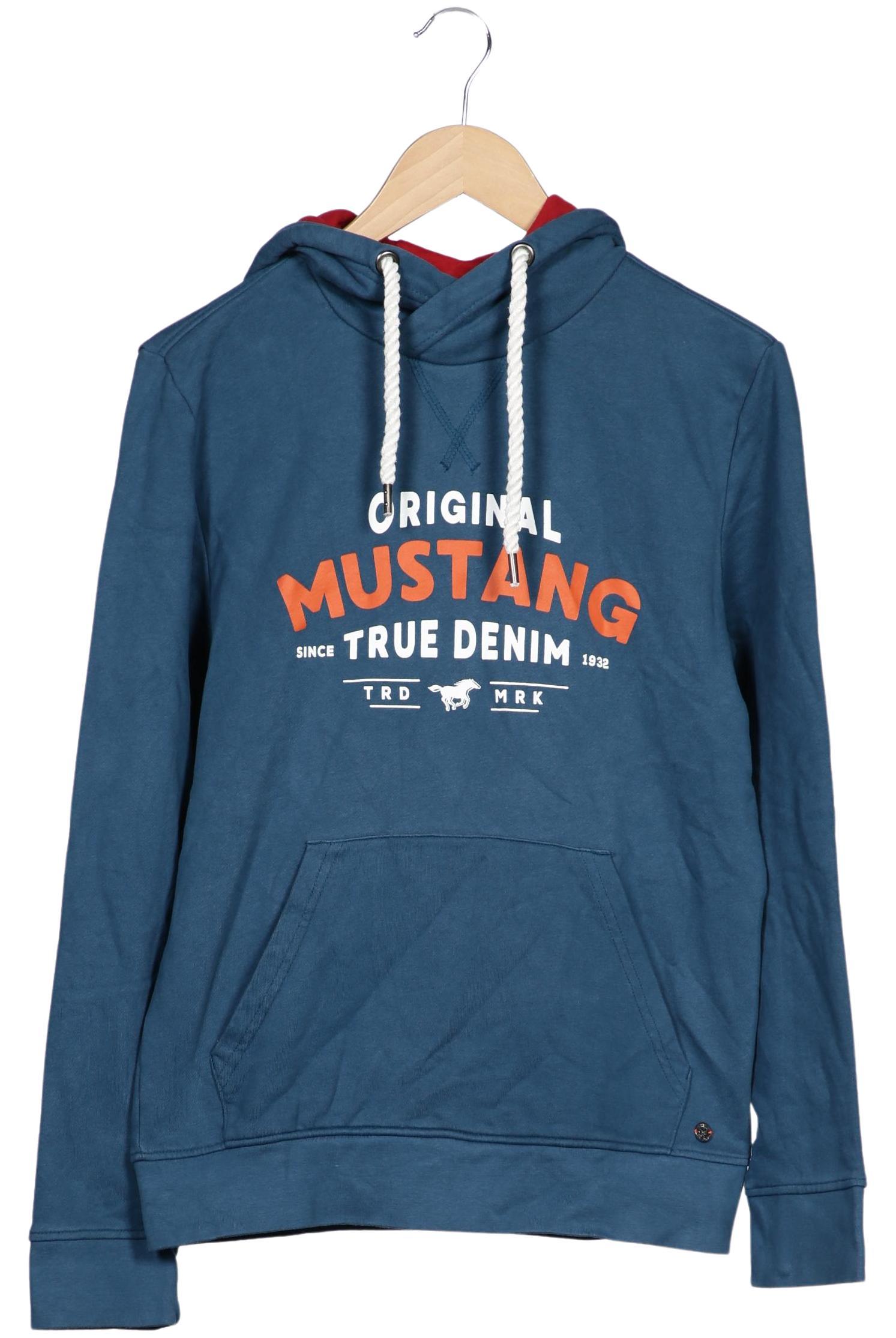 Thumbnail - Mustang Herren Kapuzenpullover, blau, Gr. 46