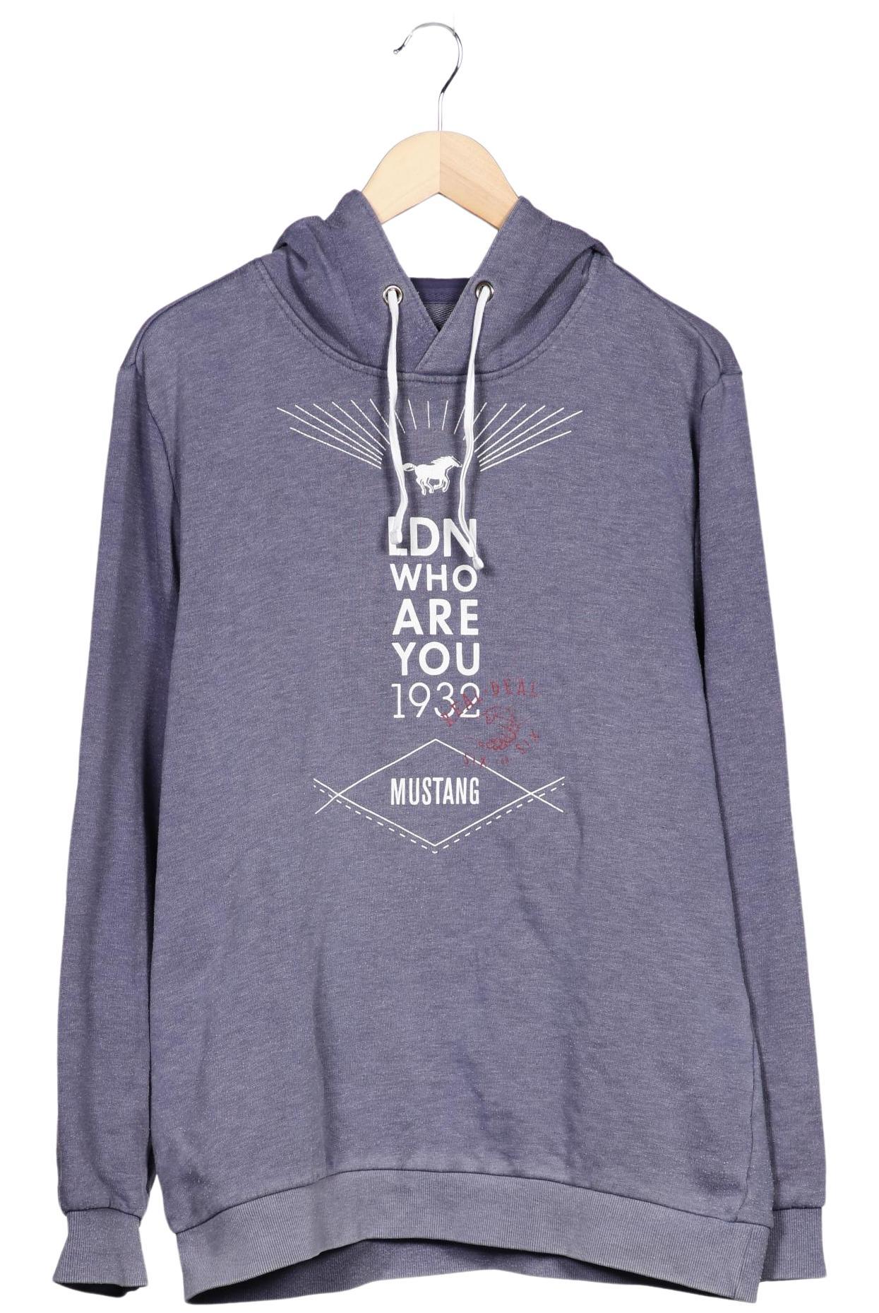 Thumbnail - Mustang Herren Kapuzenpullover, blau, Gr. 64