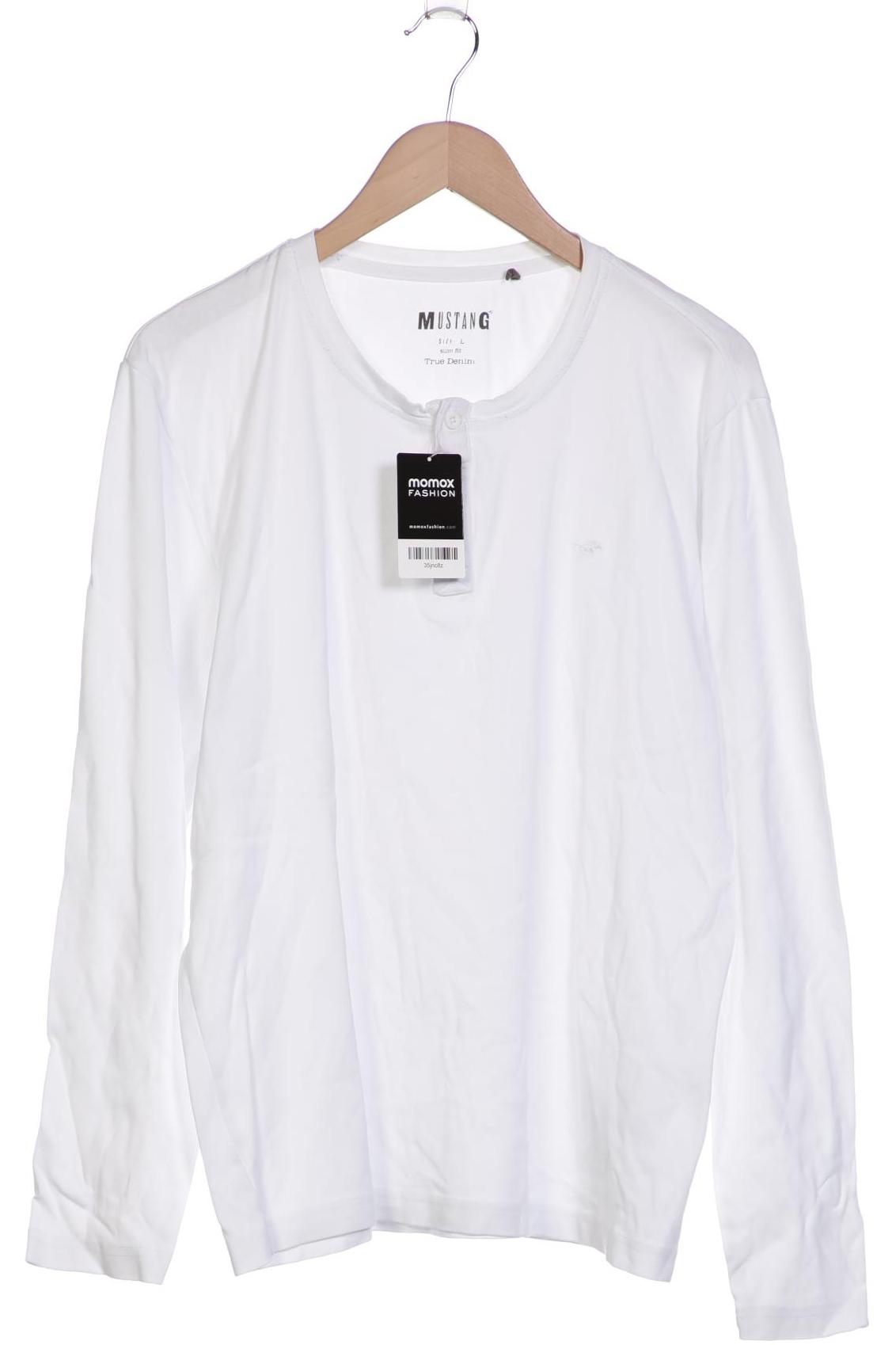 

Mustang Herren Langarmshirt, weiß, Gr. 52