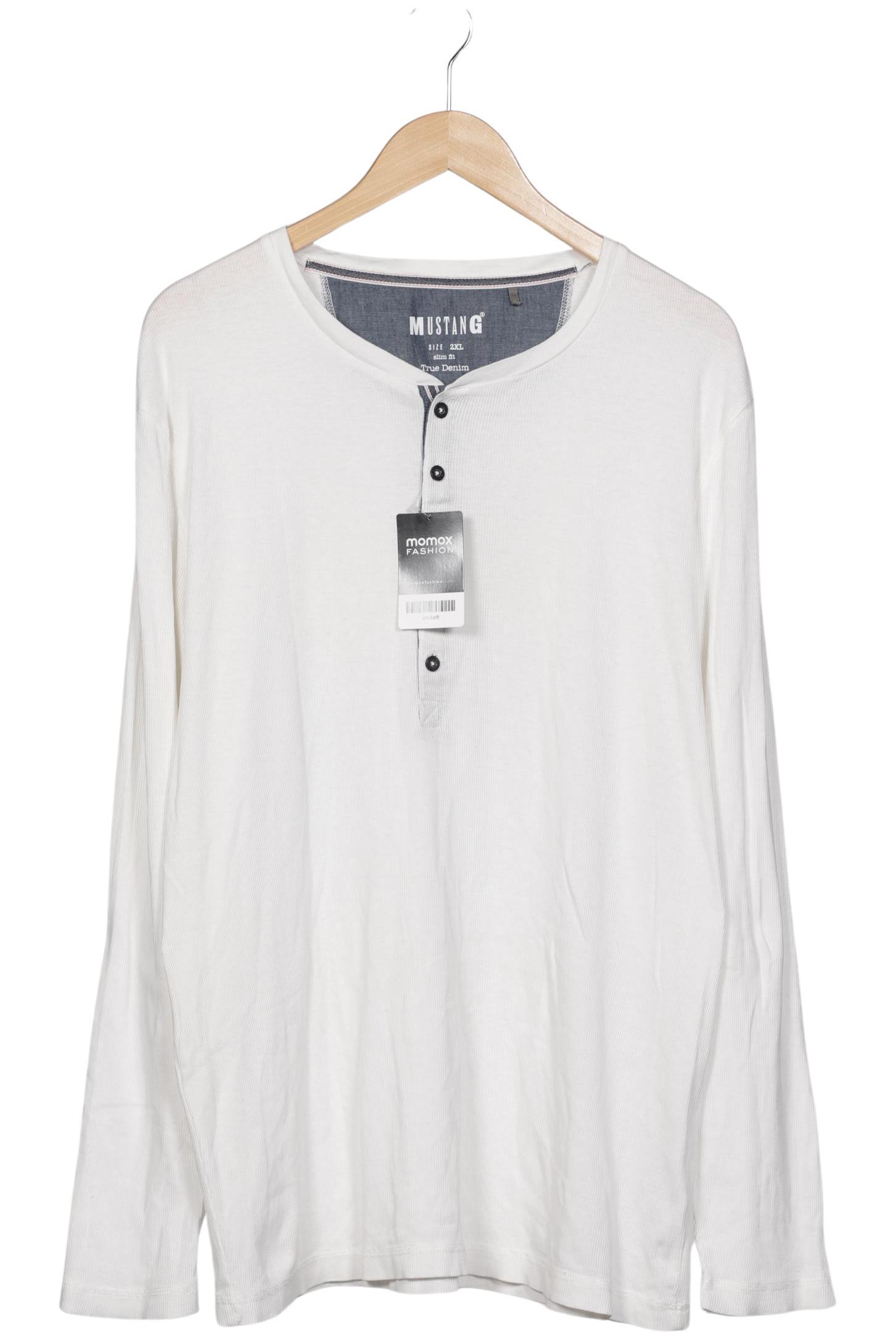 Thumbnail - Mustang Herren Langarmshirt, weiß, Gr. 56