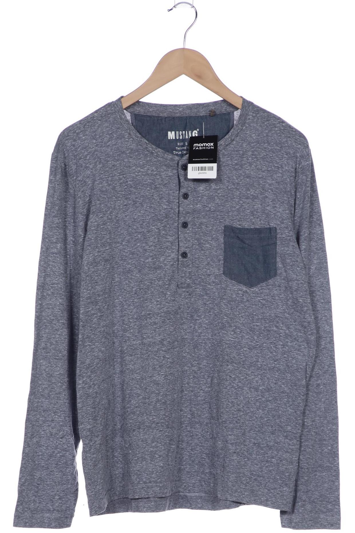 

Mustang Herren Langarmshirt, blau, Gr. 52